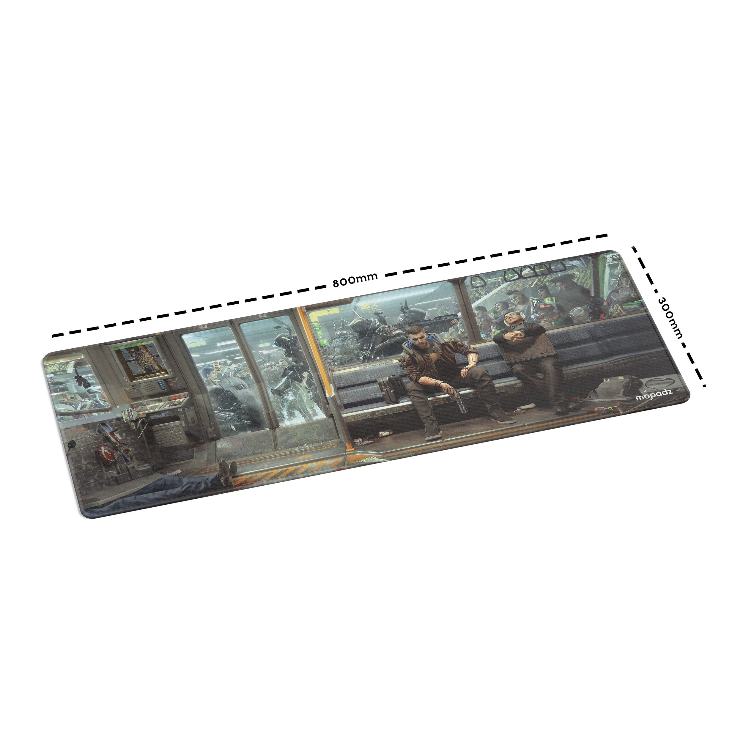 Cyberpunk V's Metro Ride Desk Mat, Desk Pad, Mouse Pad