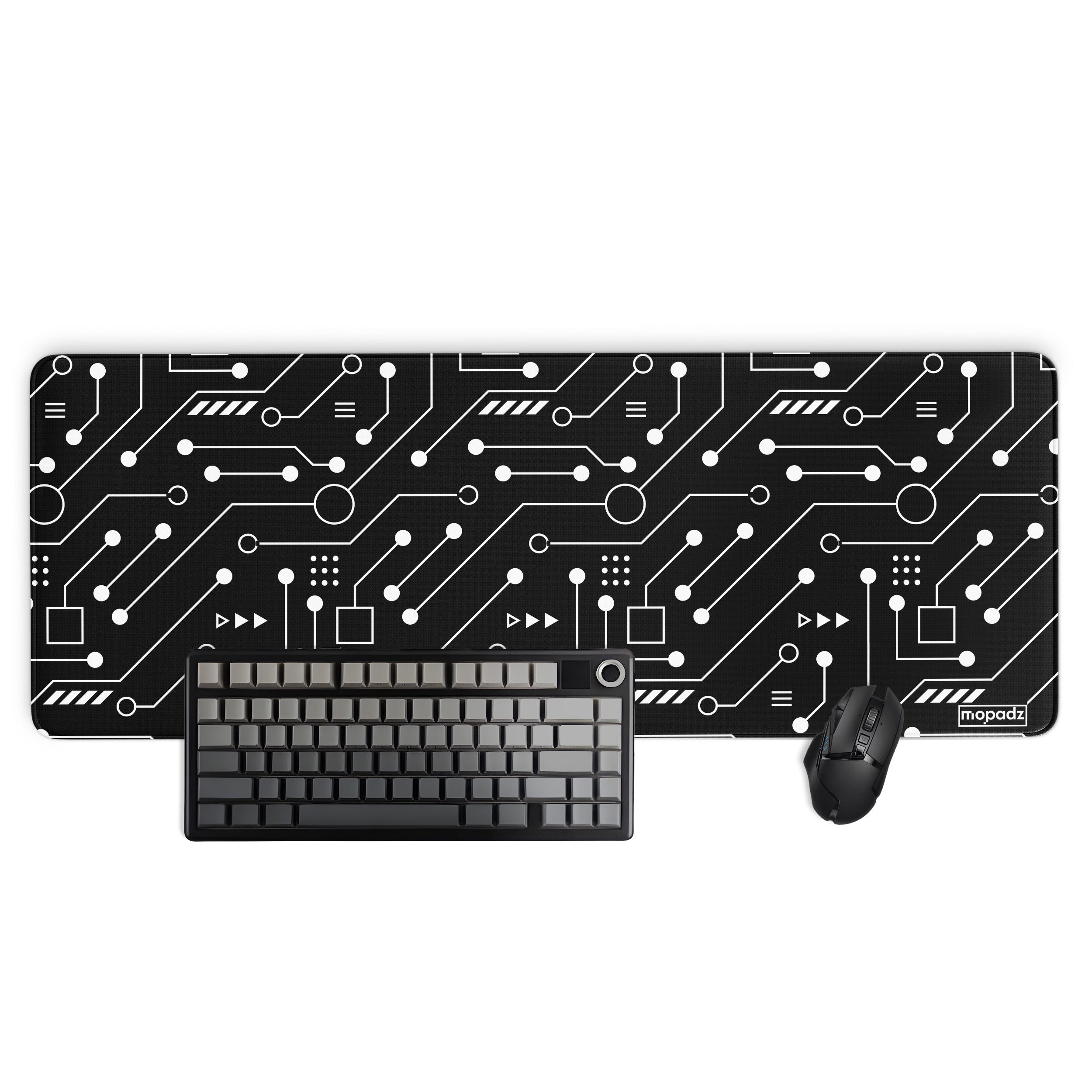 Digital Circuit Blueprint Desk Mat, Desk Pad, Mouse Pad