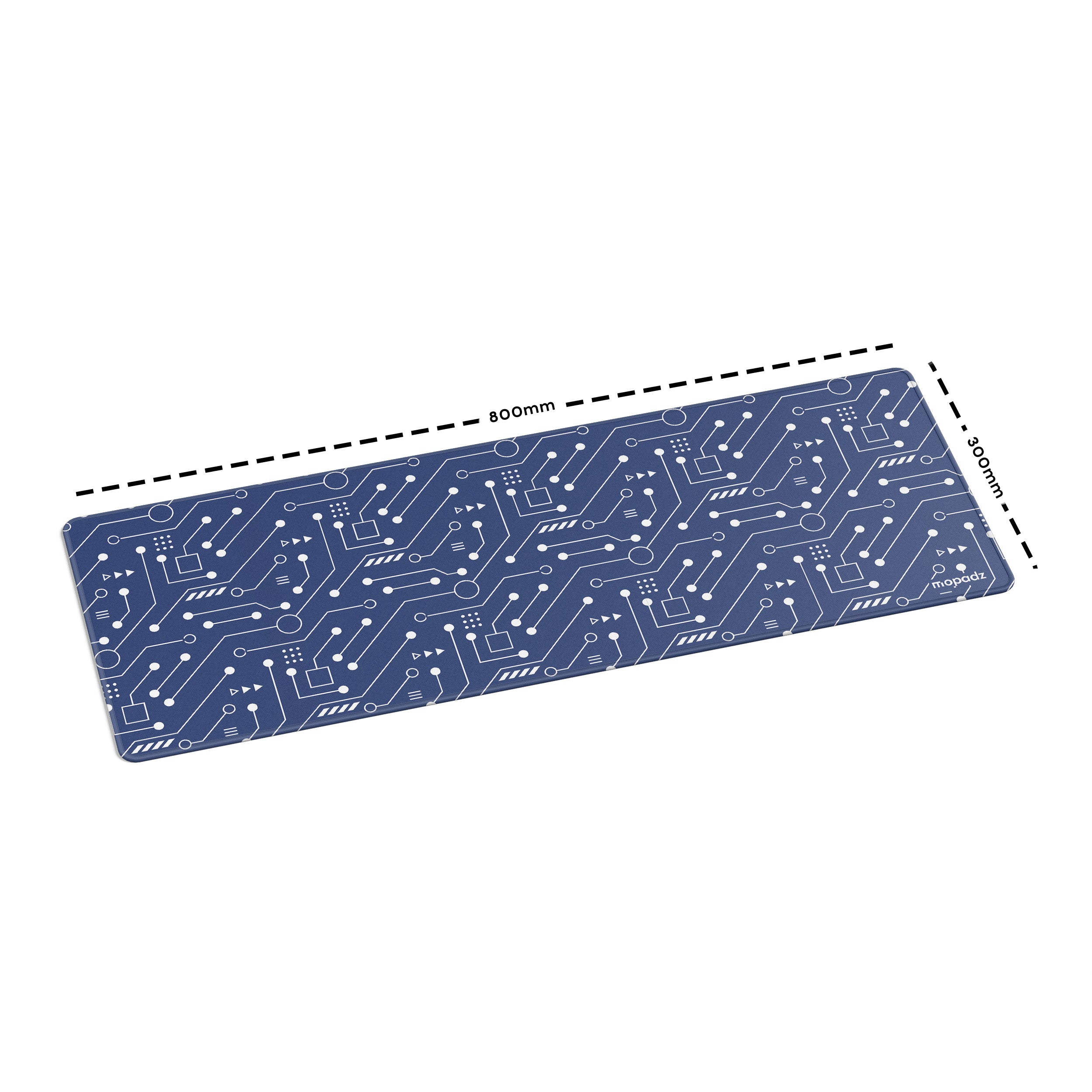Digital Circuit Blueprint Desk Mat, Desk Pad, Mouse Pad