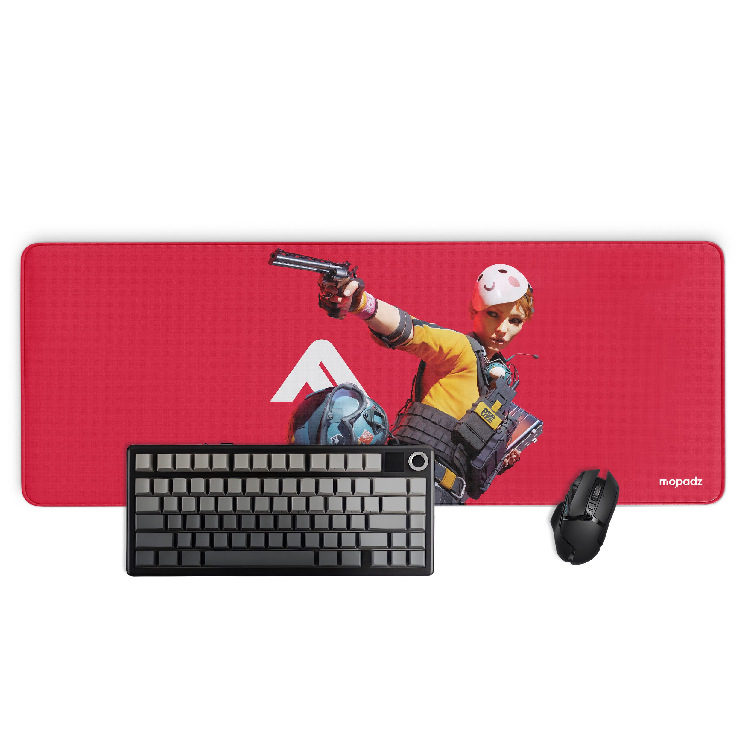 The Final Neon Heist Shooter Desk Mat, Desk Pad, Mouse Pad