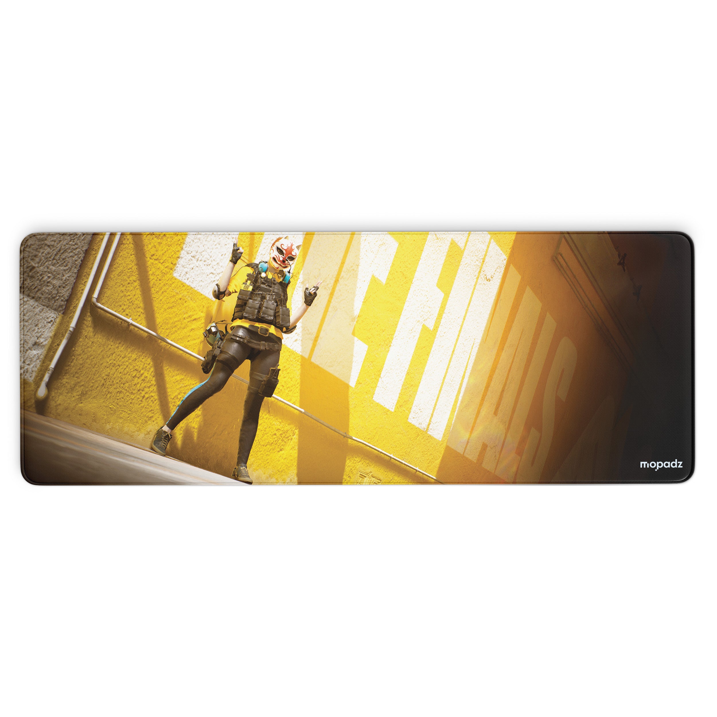 The Finals Yellow Zone Flex Desk Mat, Desk Pad, Mouse Pad