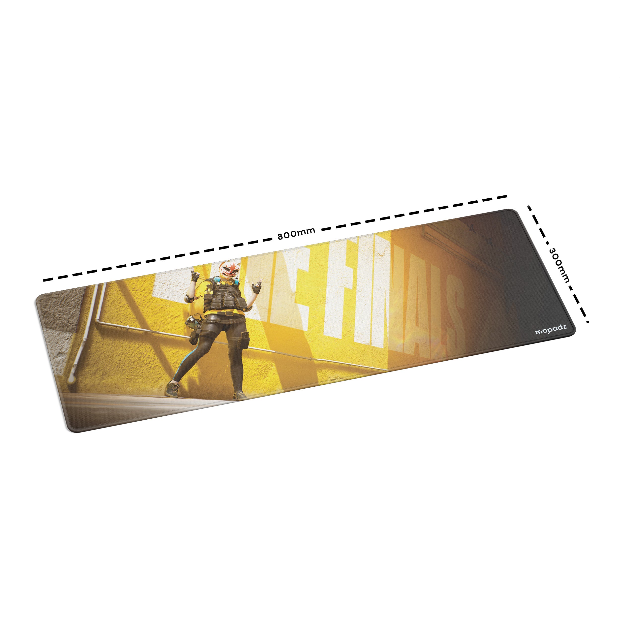 The Finals Yellow Zone Flex Desk Mat, Desk Pad, Mouse Pad