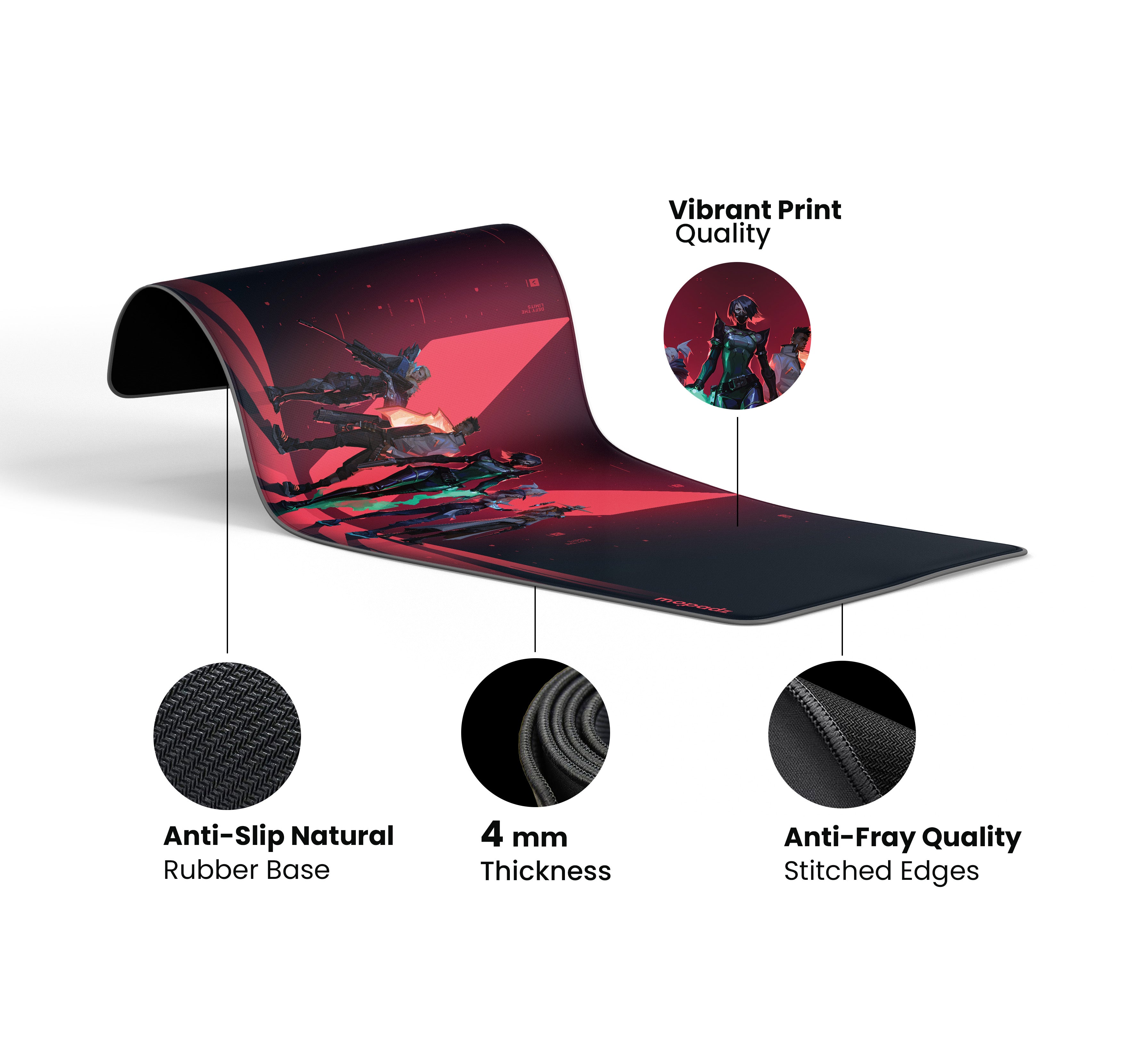 Agents of Valorant Desk Mat, Desk Pad, Mouse Pad