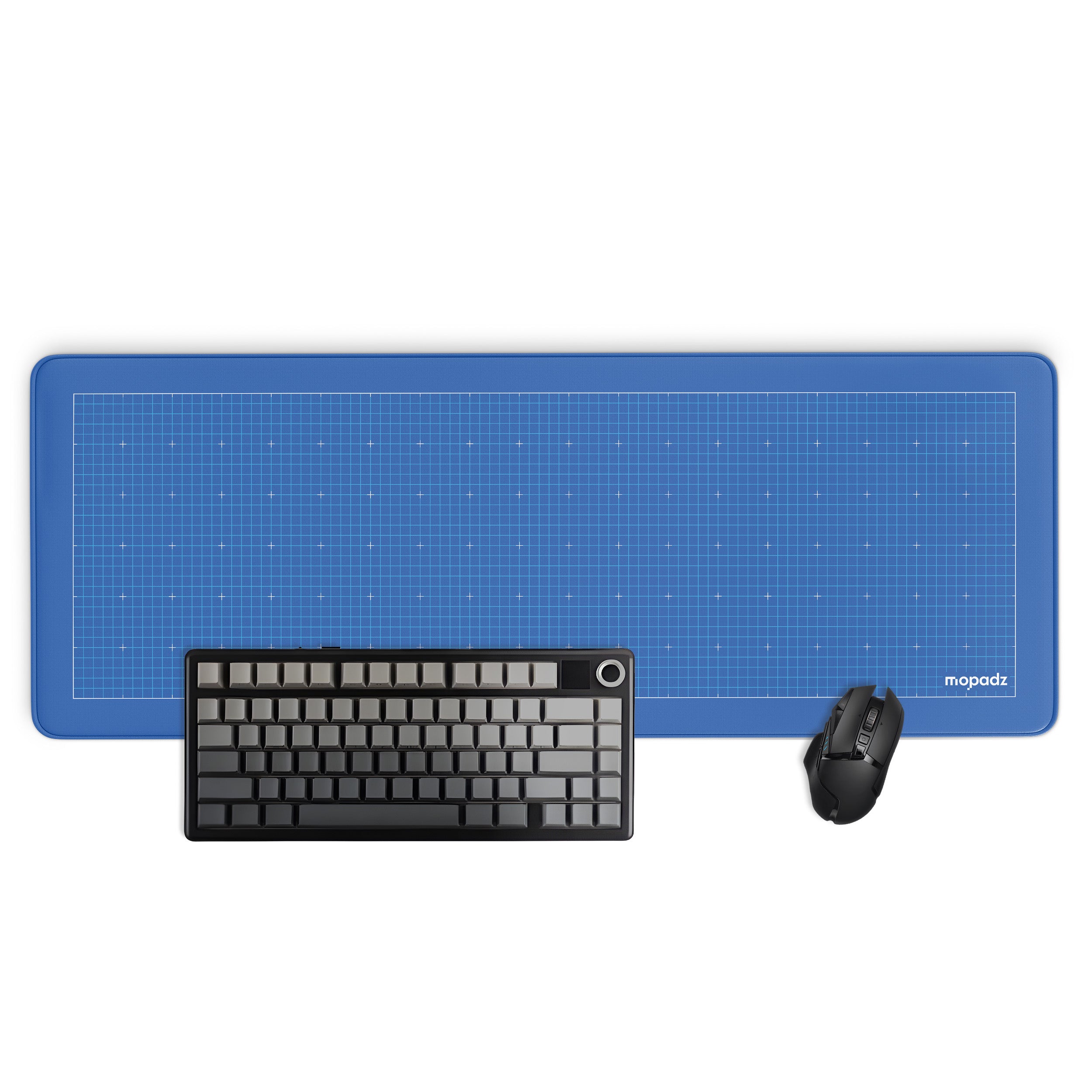 Blue Print Desk Mat, Desk Pad, Mouse Pad