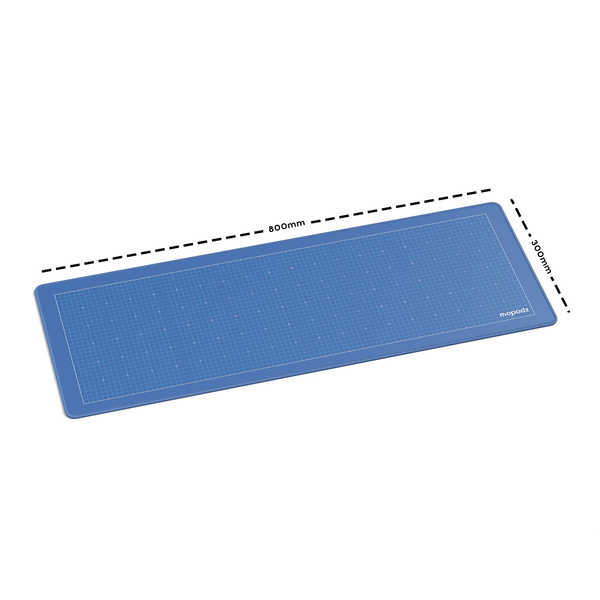 Blue Print Desk Mat, Desk Pad, Mouse Pad