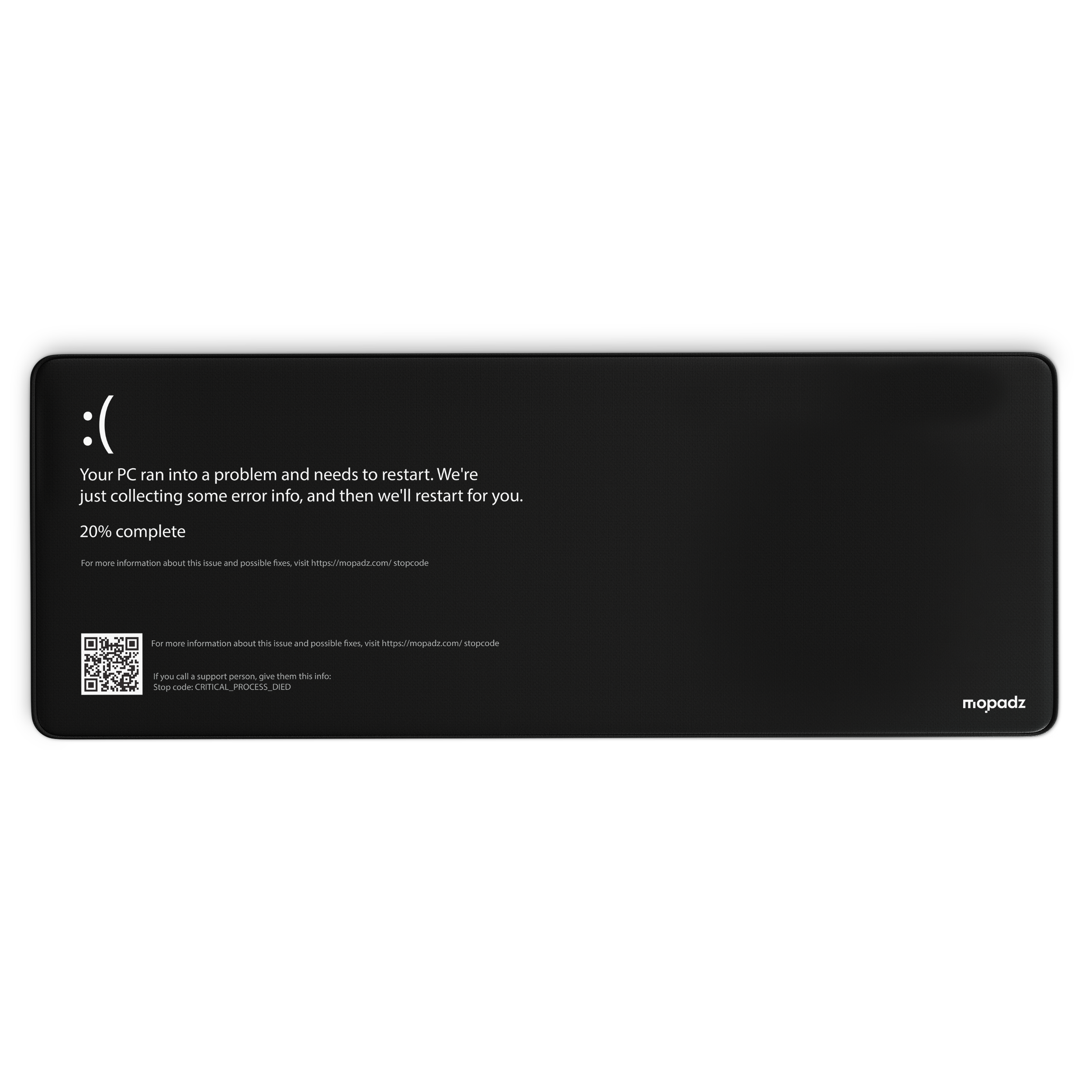 Blue Screen of Death Desk Mat, Desk Pad, Mouse Pad