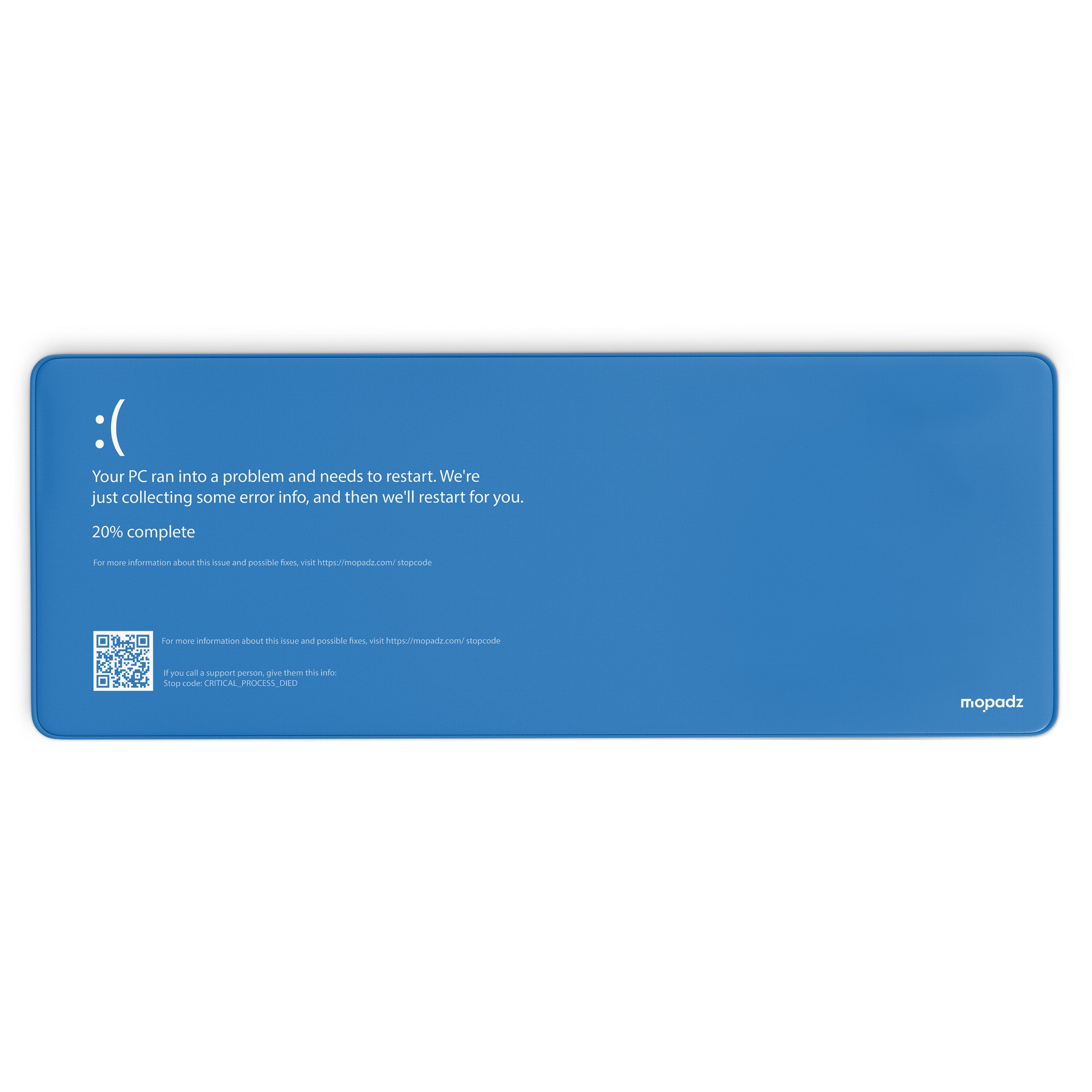 Blue Screen of Death Desk Mat, Desk Pad, Mouse Pad