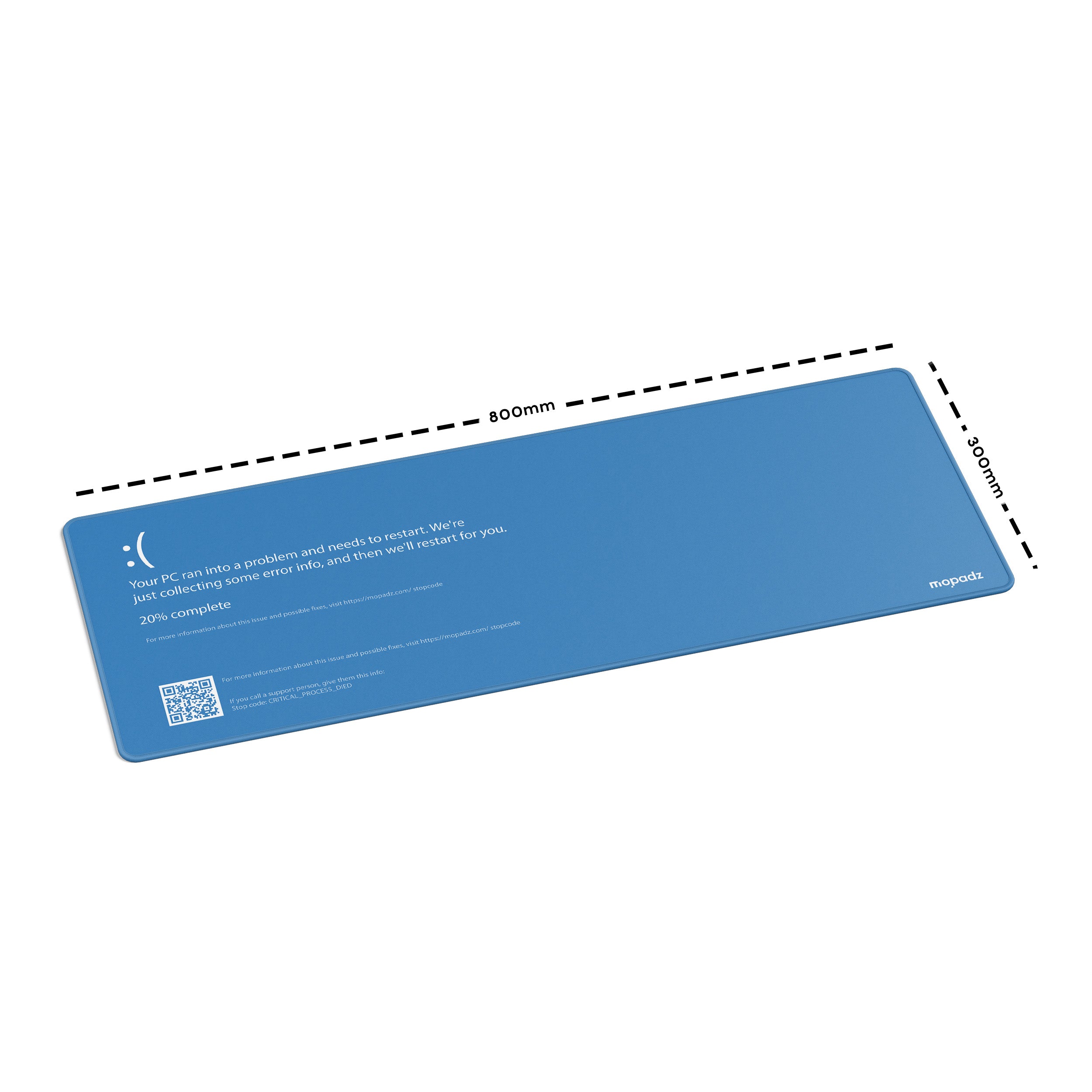 Blue Screen of Death Desk Mat, Desk Pad, Mouse Pad