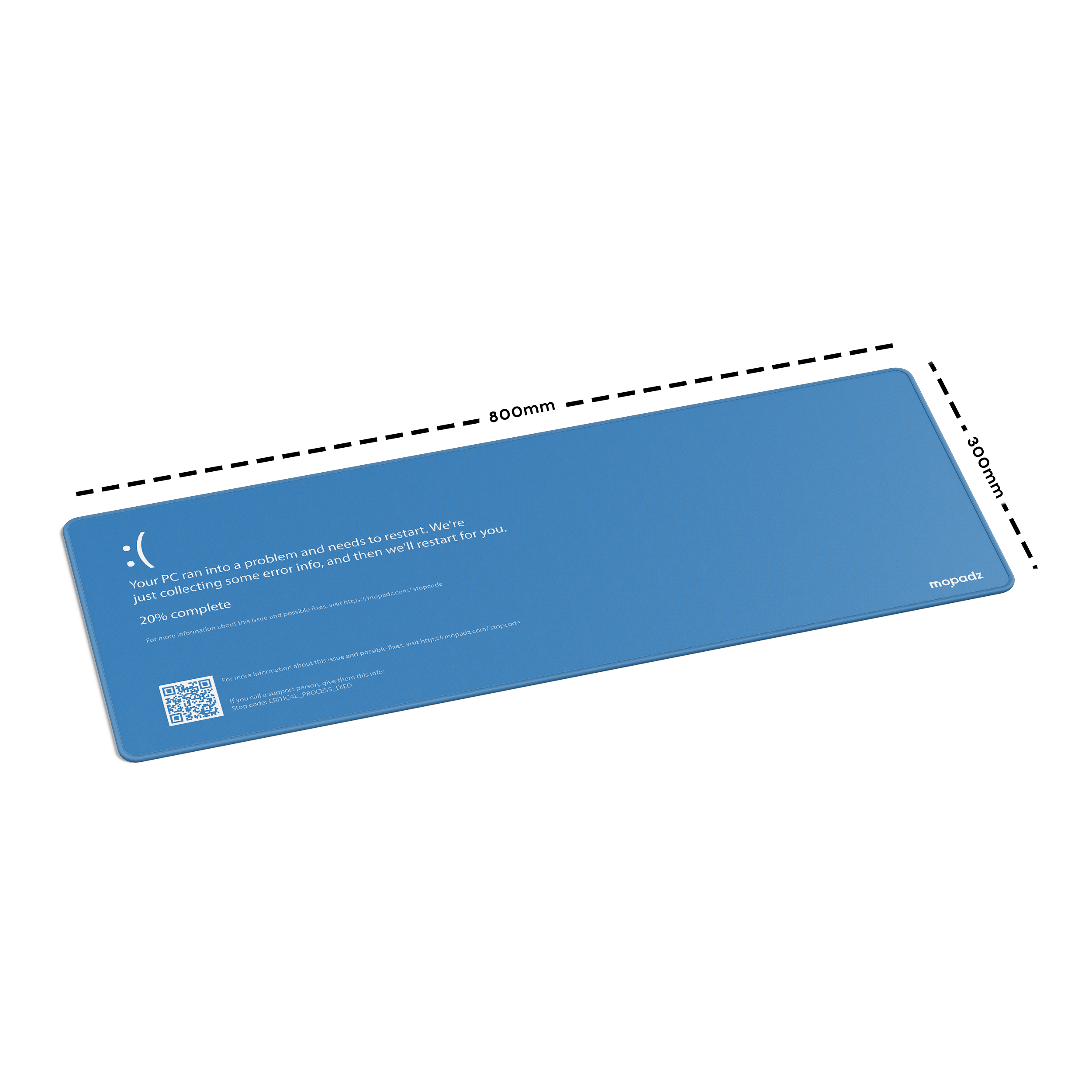 Blue Screen of Death Desk Mat, Desk Pad, Mouse Pad