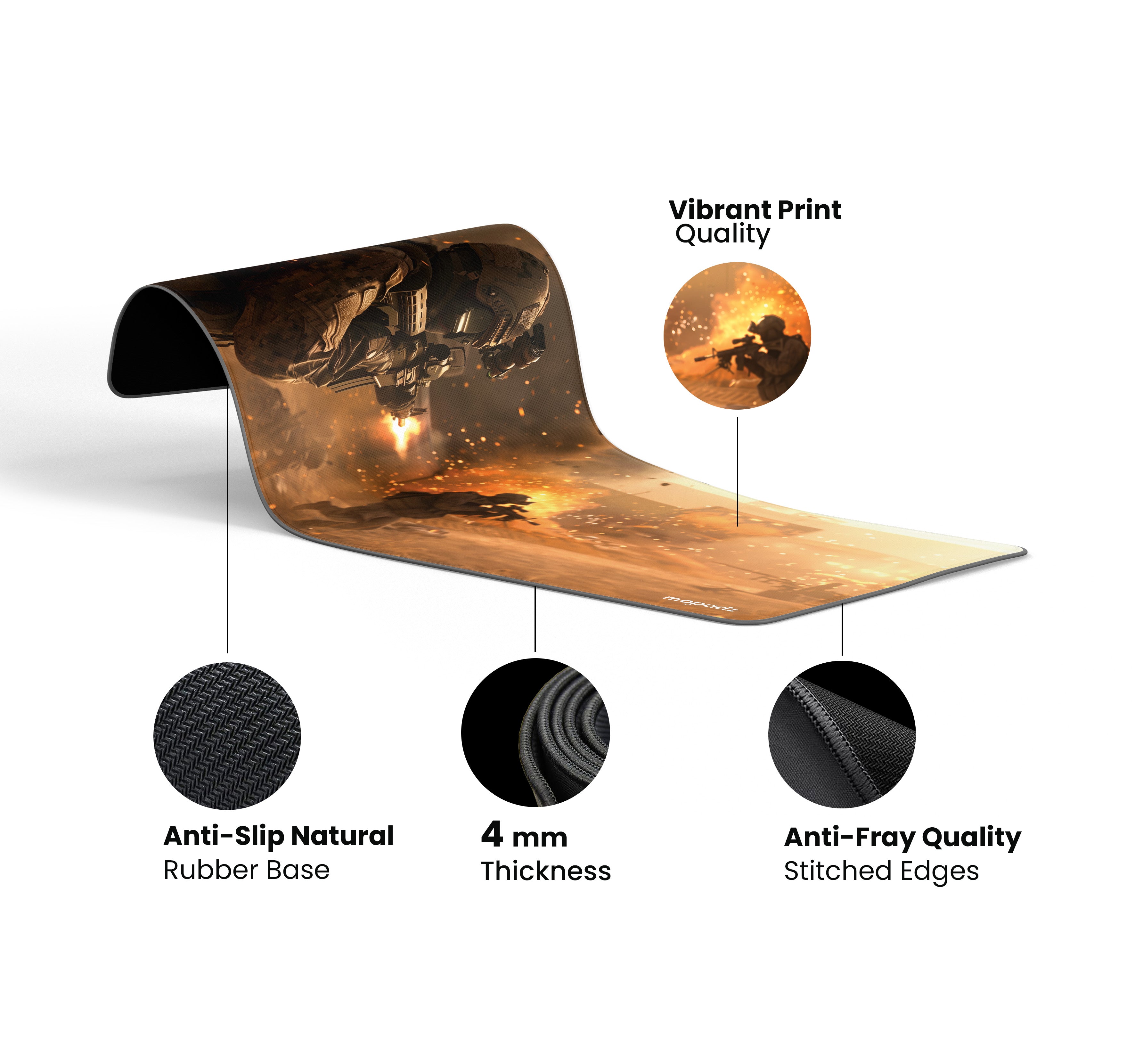Call of Duty Battlefield Desk Mat, Desk Pad, Mouse Pad