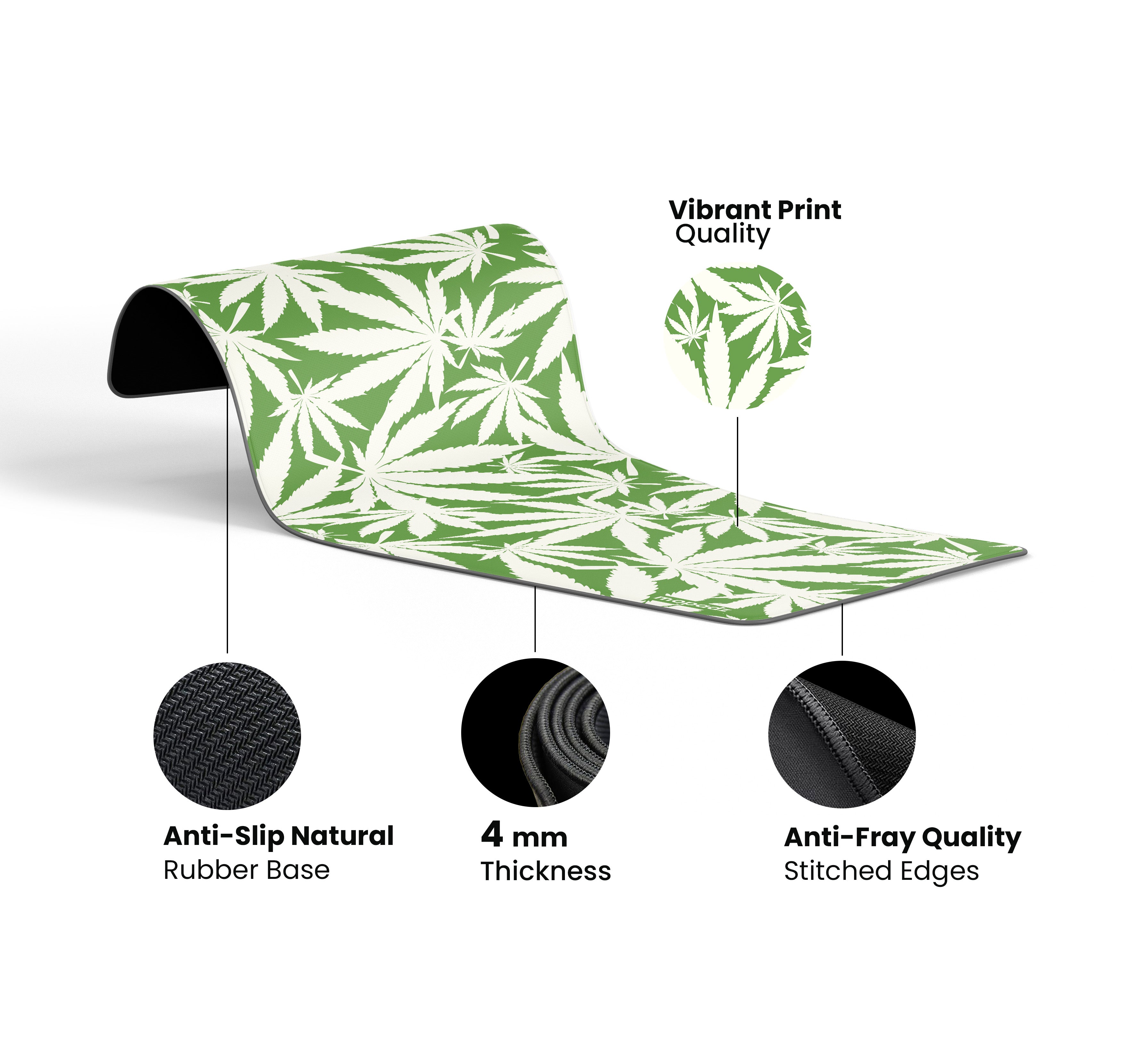 Cannabis Desk Mat, Desk Pad, Mouse Pad