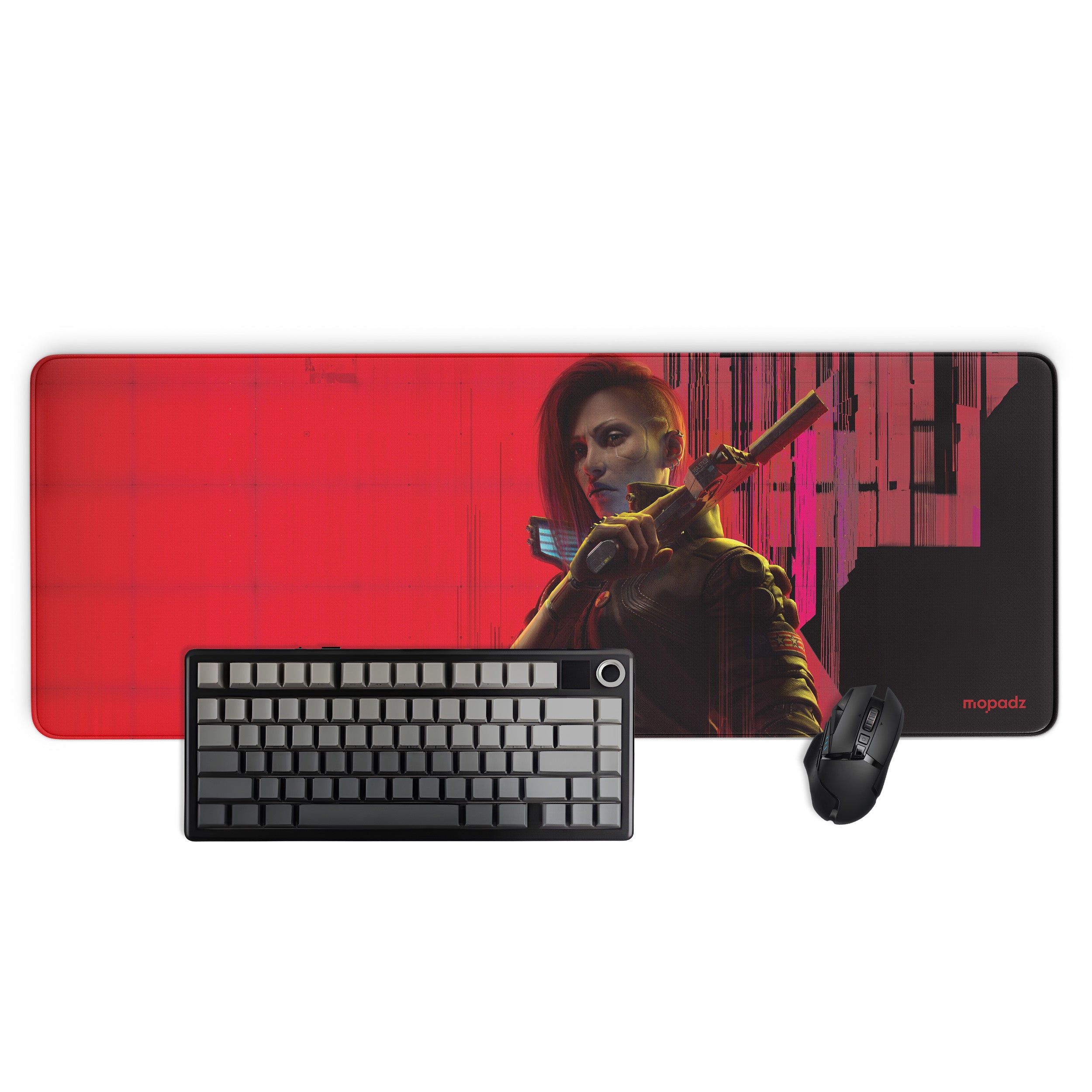 Cyberpunk Red Glitch Protocol Desk Mat, Desk Pad, Mouse Pad