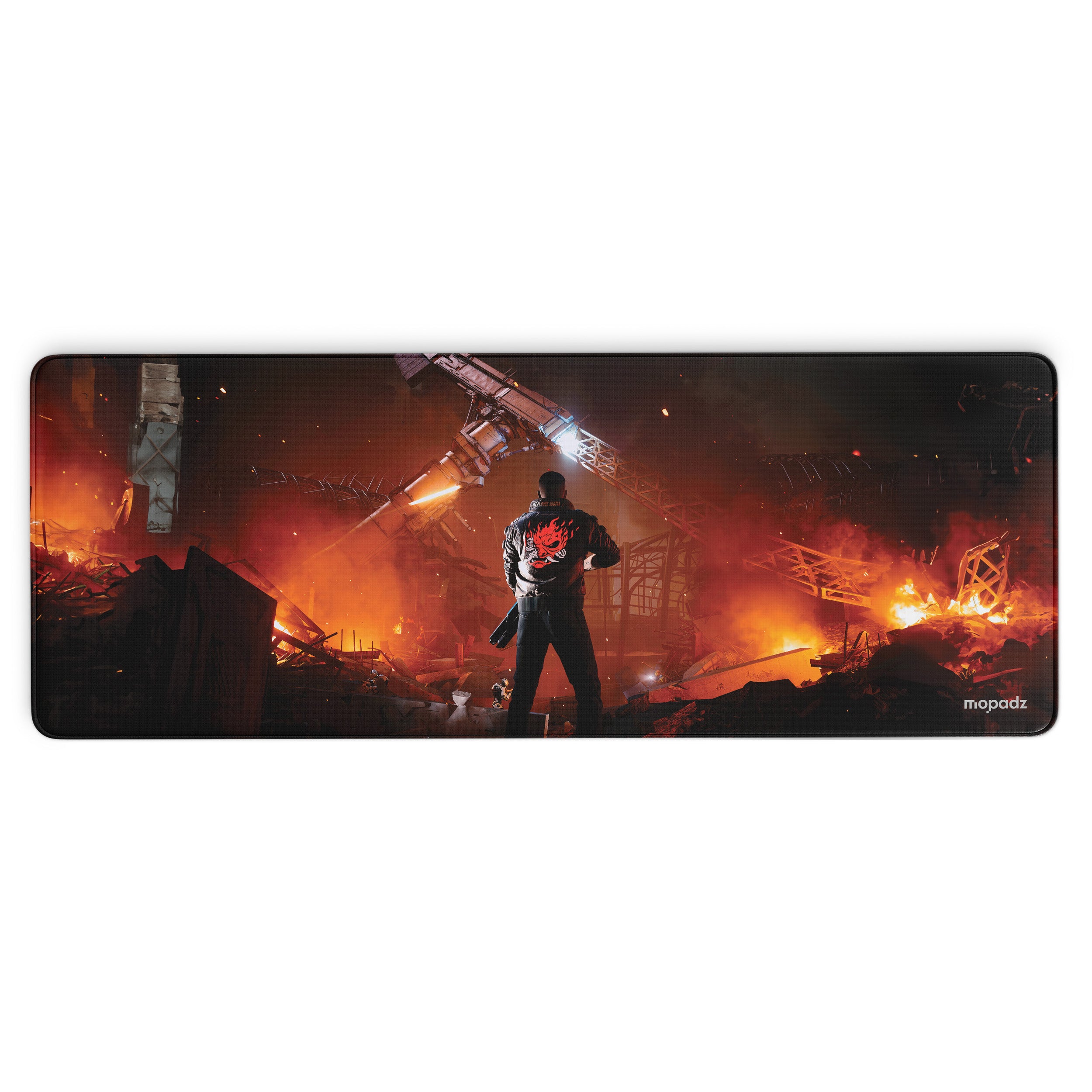 Cyberpunk Born from Ashes Desk Mat, Desk Pad, Mouse Pad