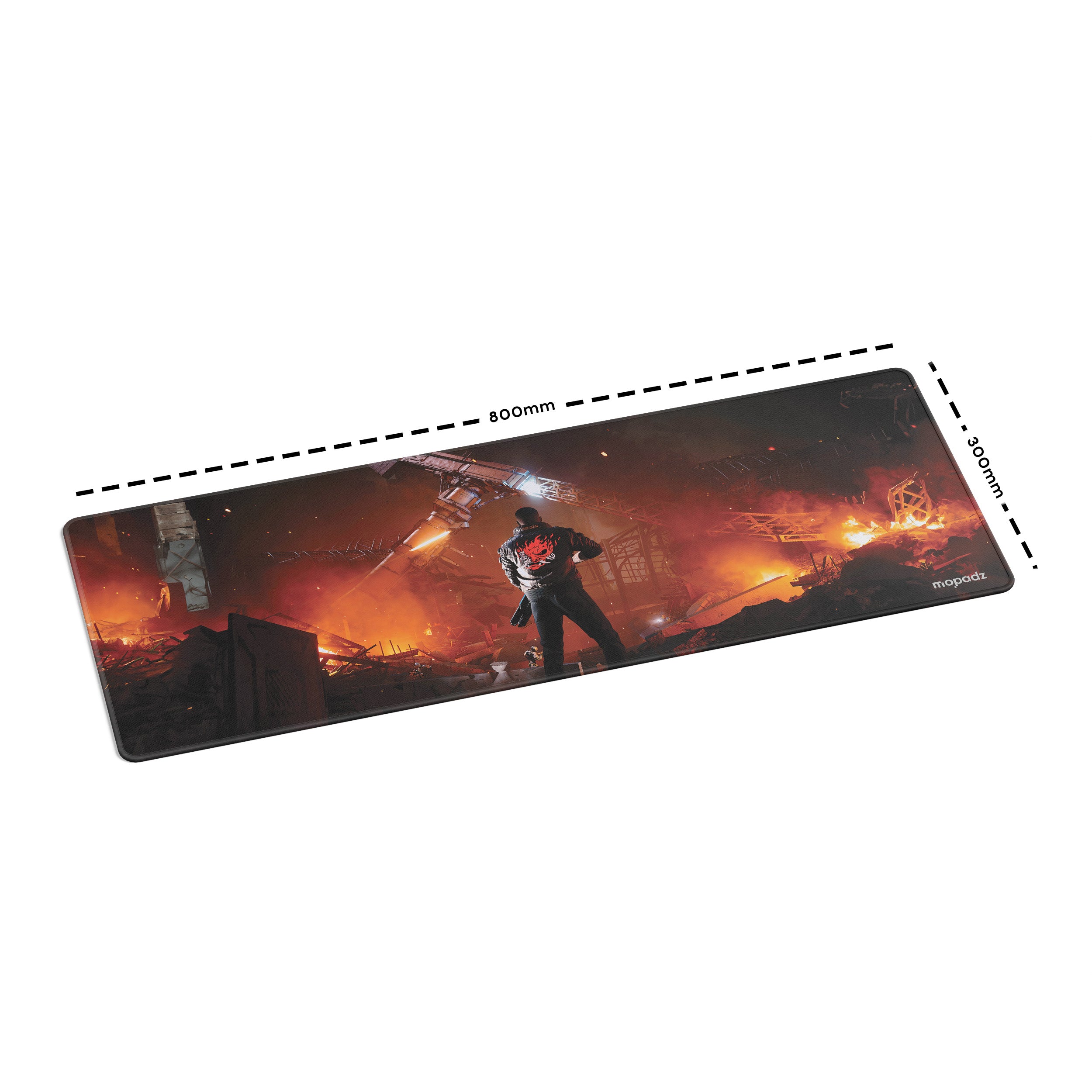 Cyberpunk Born from Ashes Desk Mat, Desk Pad, Mouse Pad