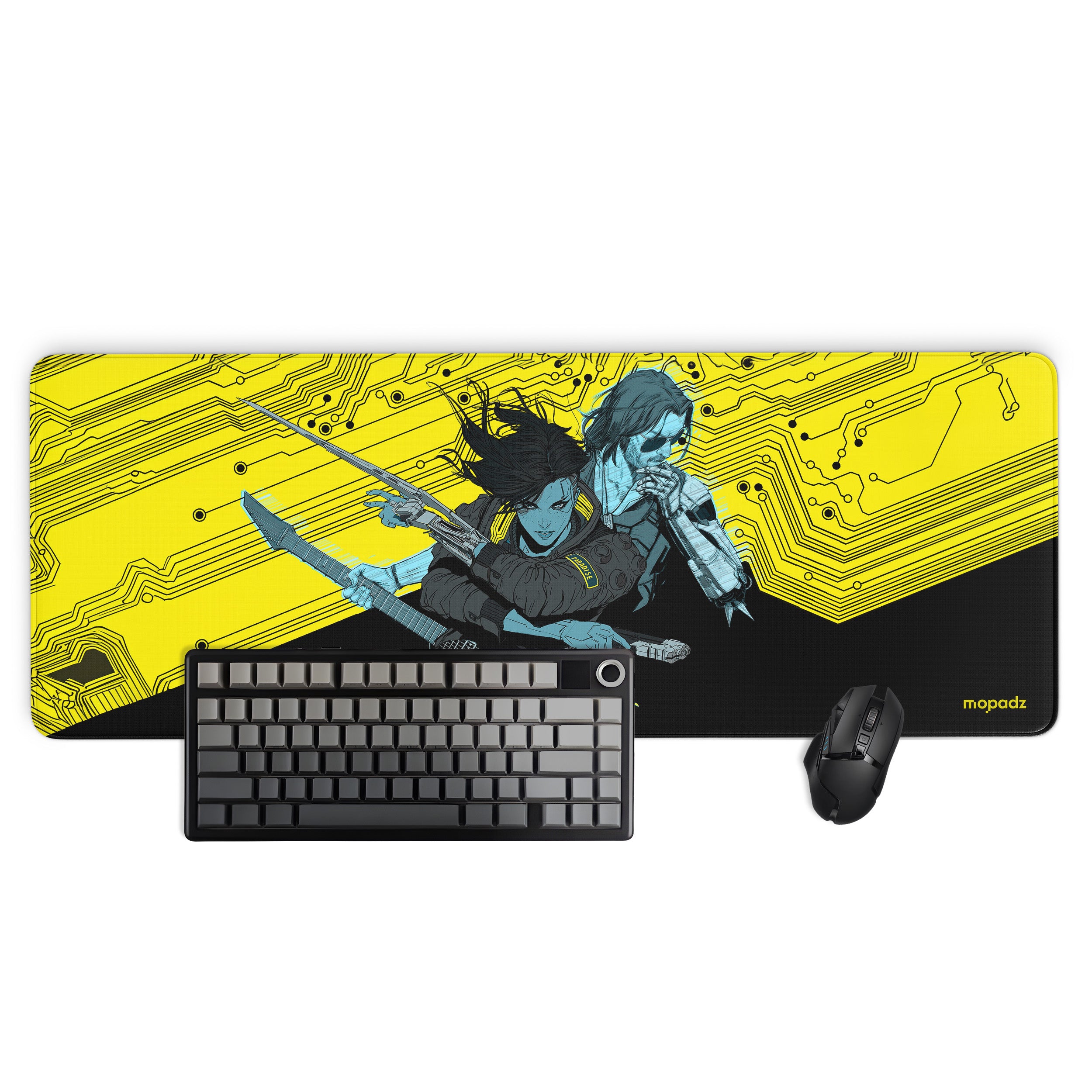 Cyberpunk Circuit Breaker Desk Mat, Desk Pad, Mouse Pad