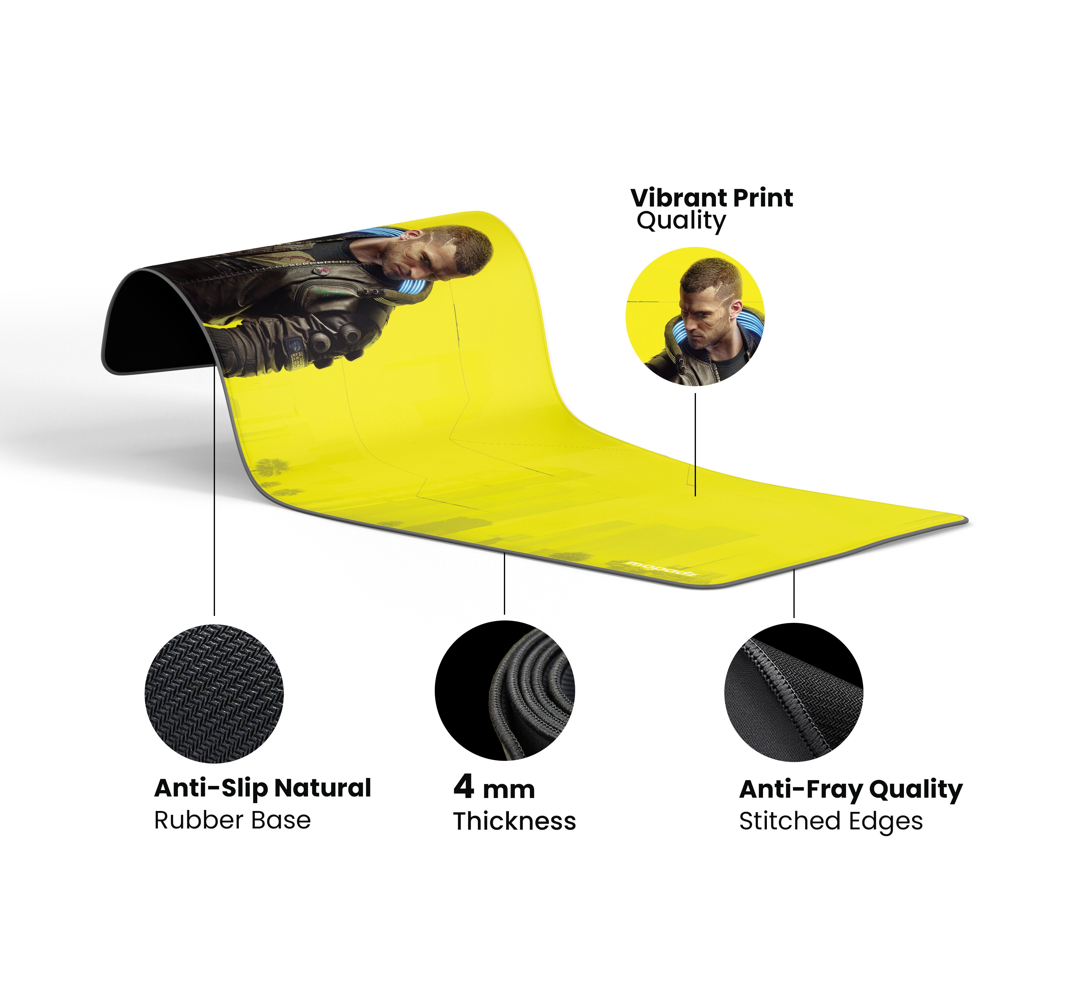 Cyberpunk V's Stand Desk Mat, Desk Pad, Mouse Pad