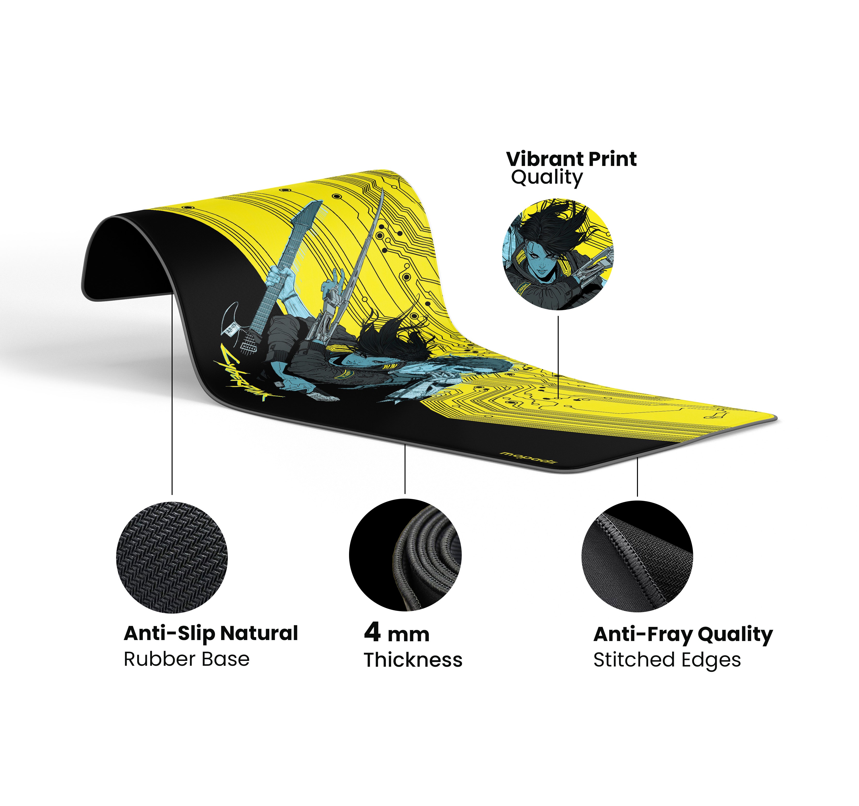 Cyberpunk Circuit Breaker Desk Mat, Desk Pad, Mouse Pad