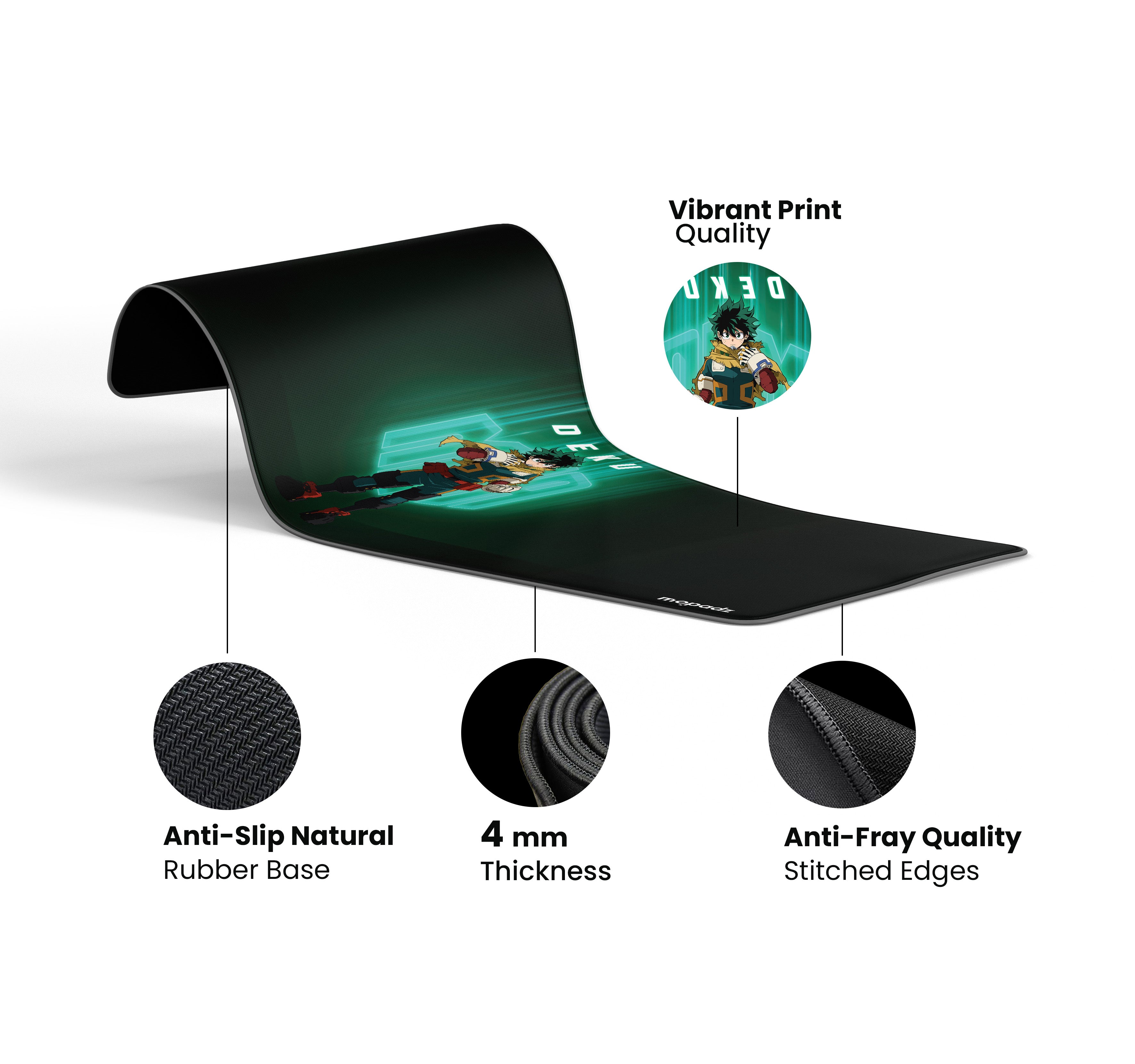 Deku My Hero Academia Desk Mat, Desk Pad, Mouse Pad