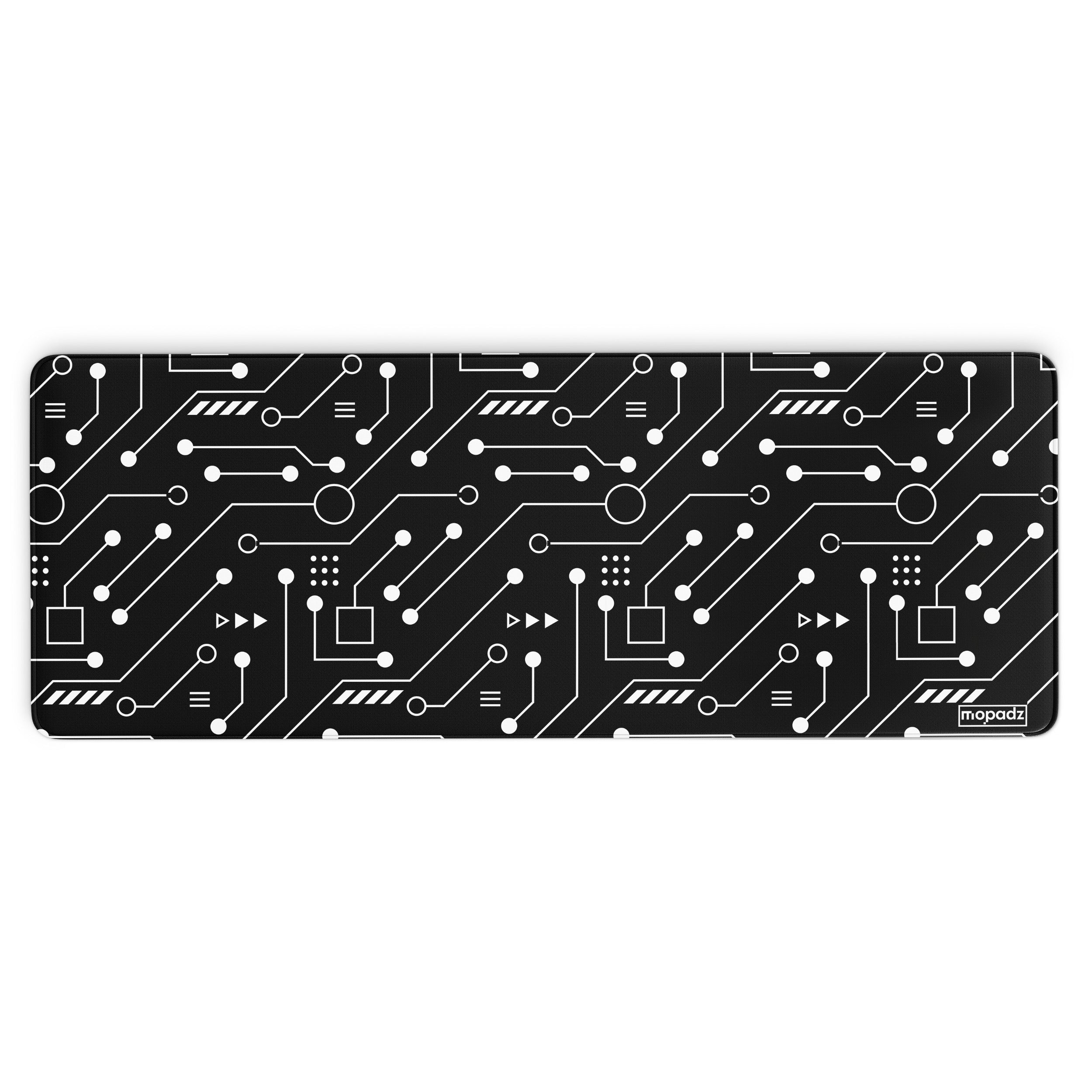 Digital Circuit Blueprint Desk Mat, Desk Pad, Mouse Pad
