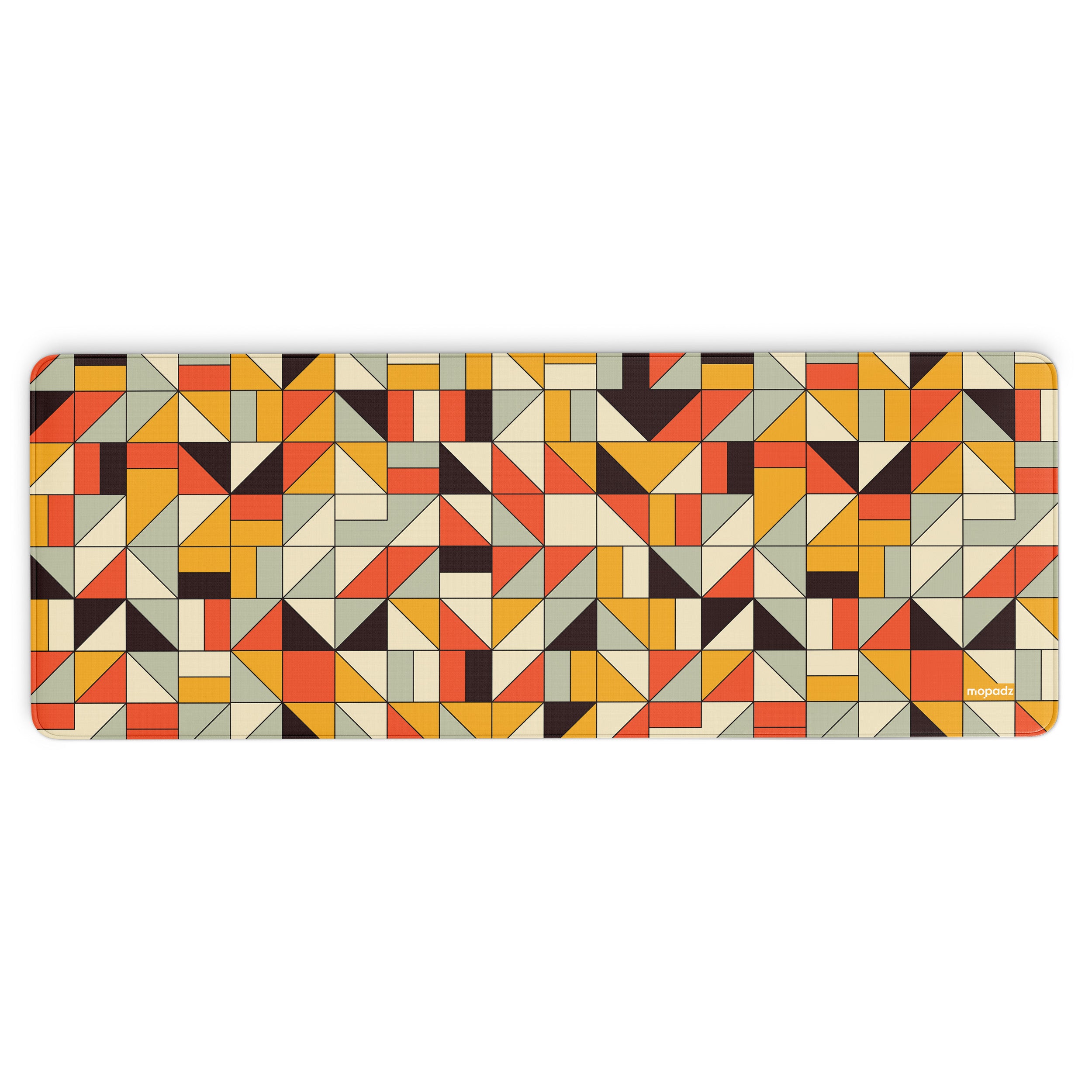 Geometric Mosaic Pattern Desk Mat, Desk Pad, Mouse Pad