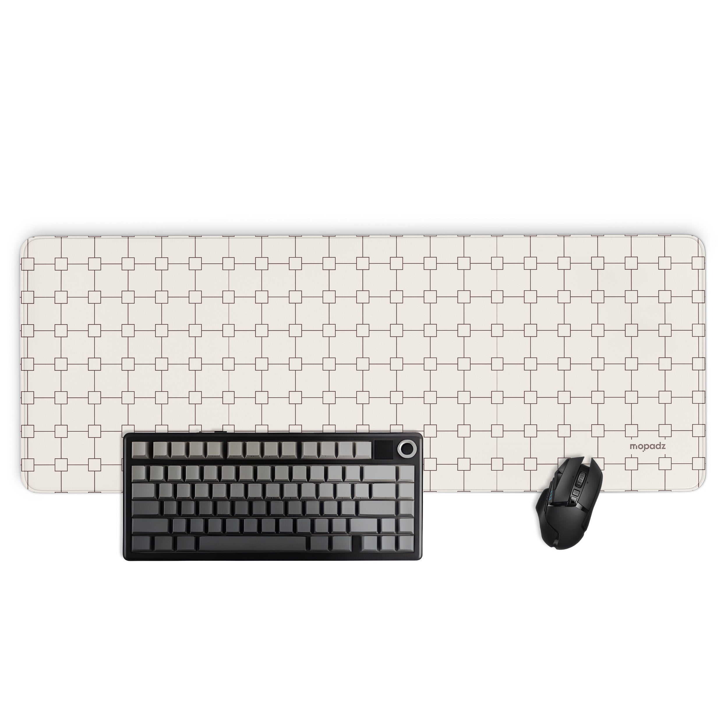 Geometry Grid Pattern Desk Mat, Desk Pad, Mouse Pad