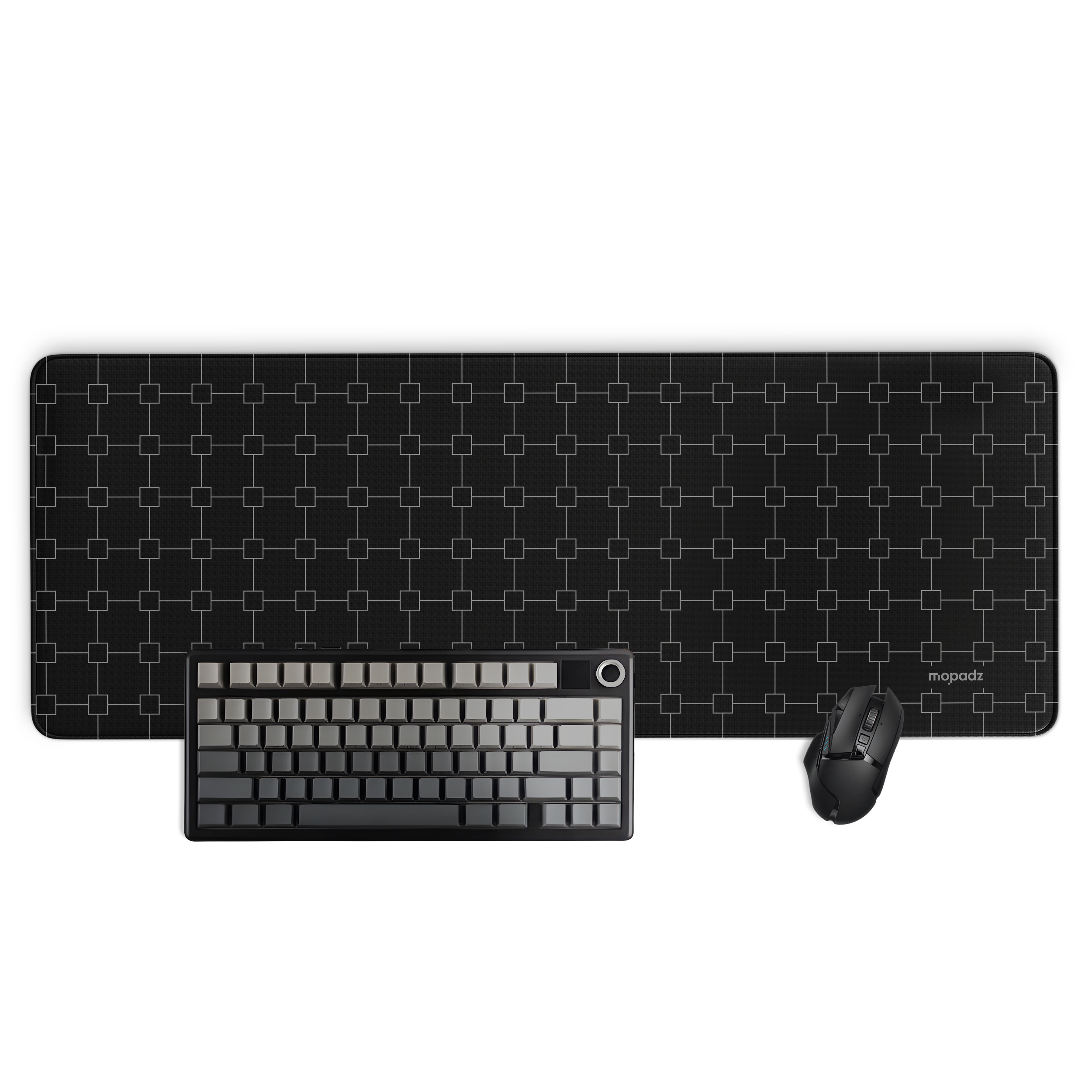 Geometry Grid Pattern Desk Mat, Desk Pad, Mouse Pad