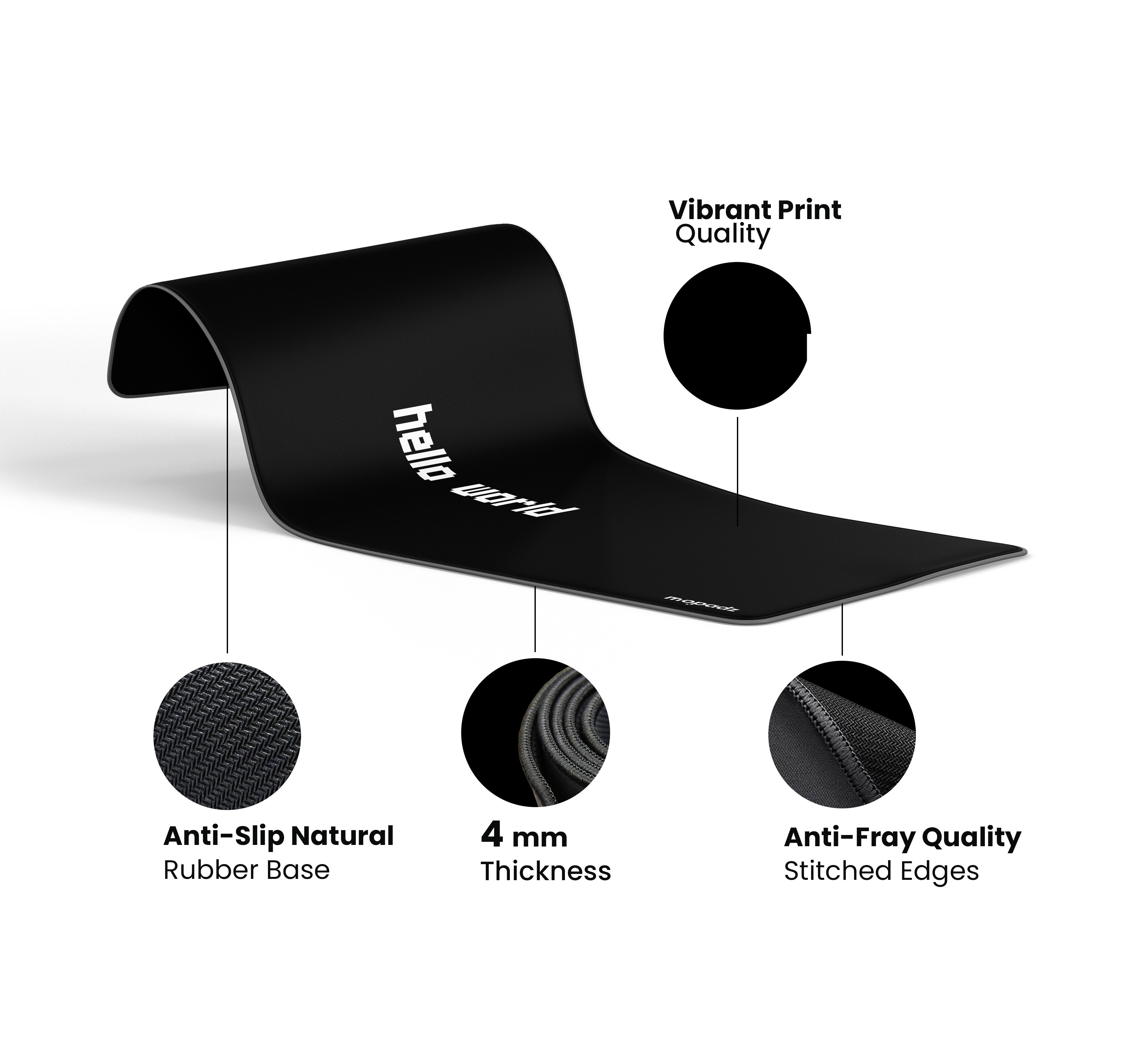 Hello World Pixel Art Desk Mat, Desk Pad, Mouse Pad