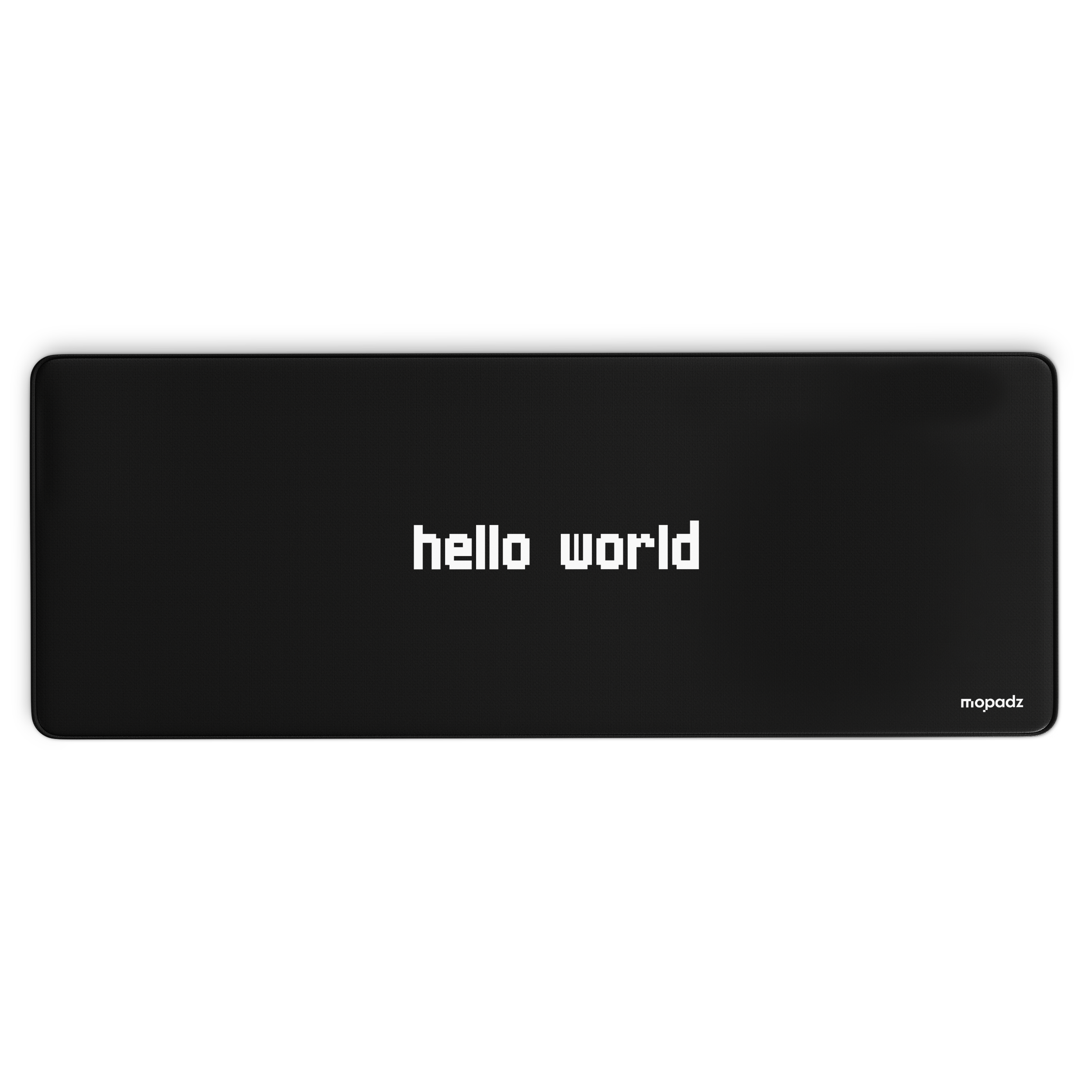 Hello World Pixel Art Desk Mat, Desk Pad, Mouse Pad