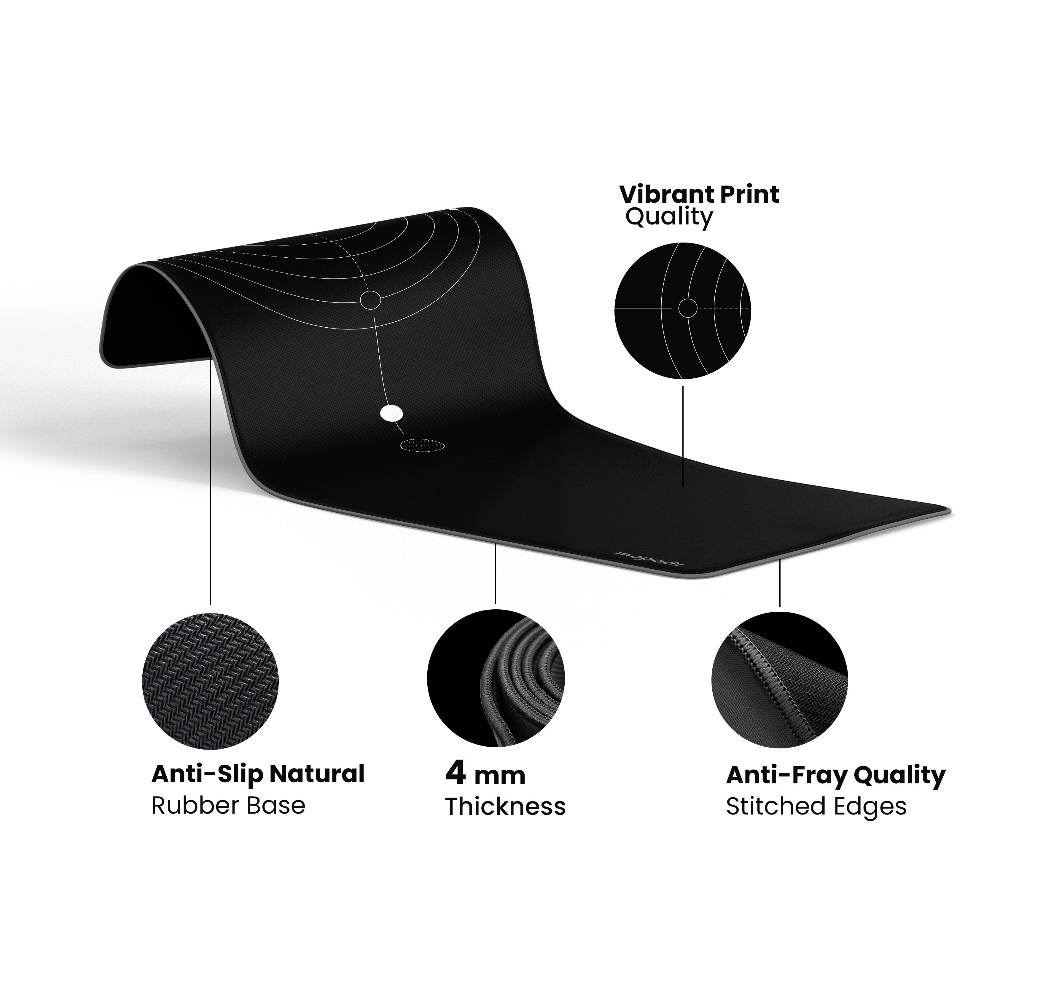 Orbital Drift Desk Mat, Desk Pad, Mouse Pad