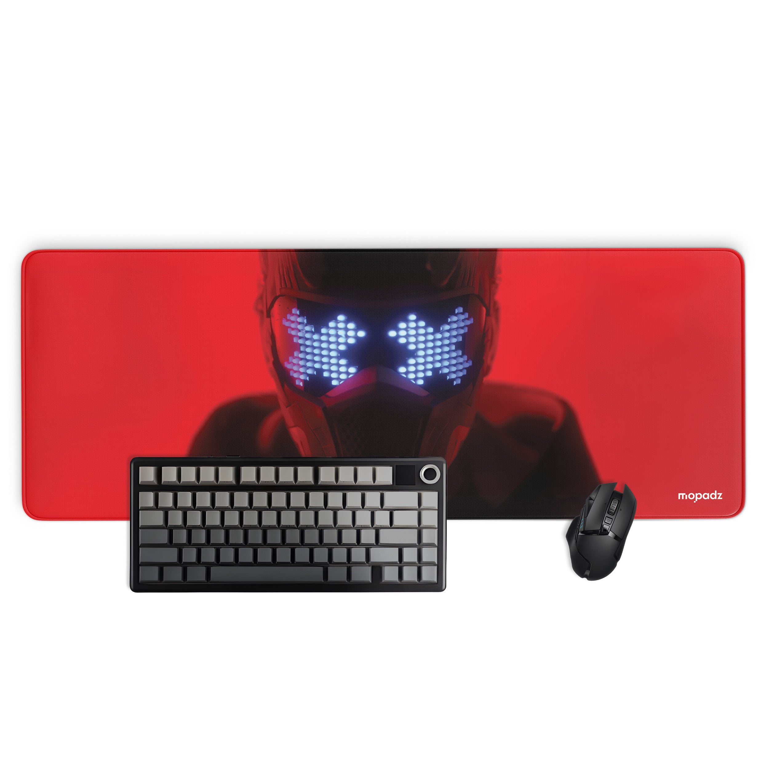 The Finals Killcam Glitch Mask Desk Mat, Desk Pad, Mouse Pad