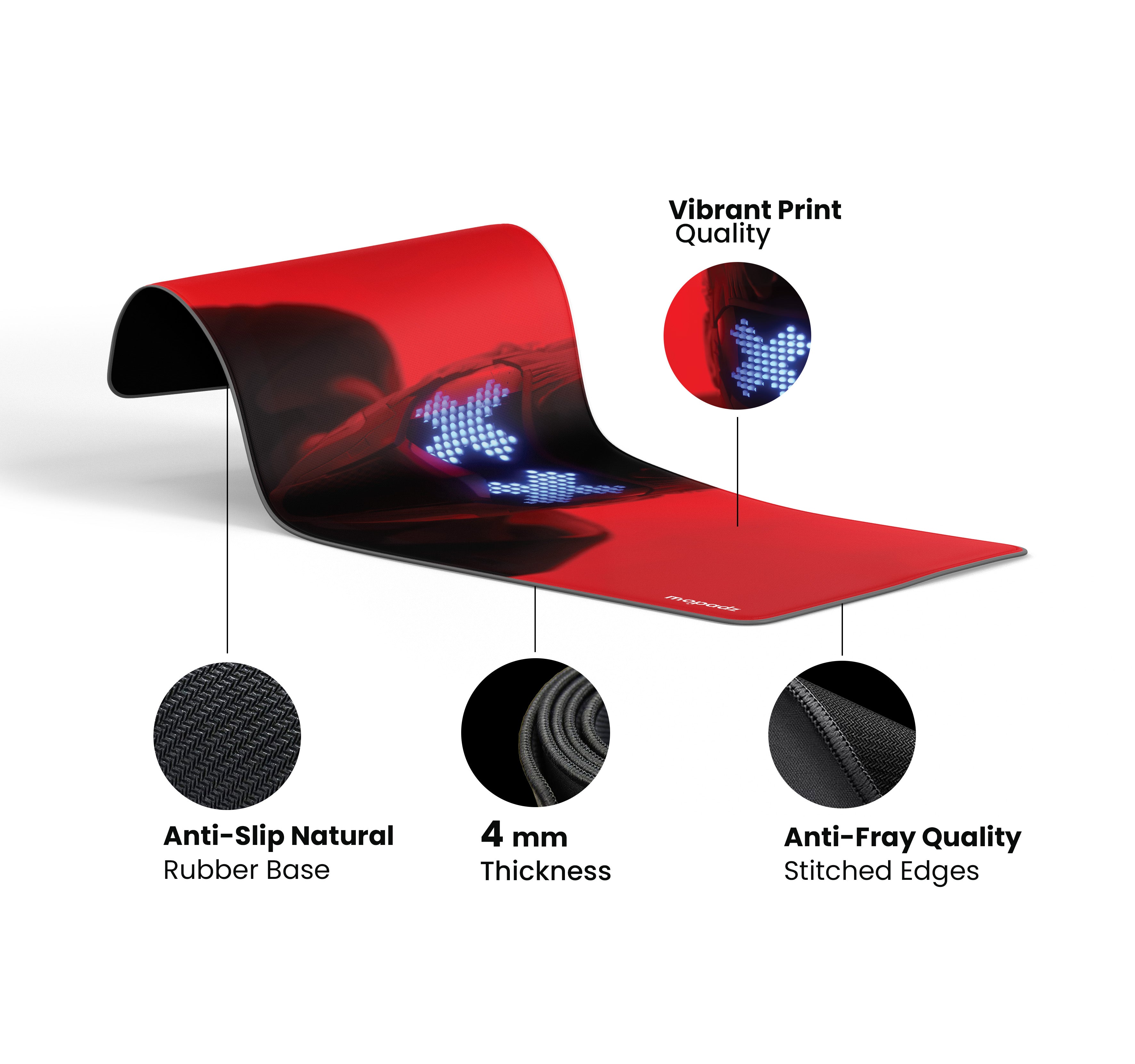 The Finals Killcam Glitch Mask Desk Mat, Desk Pad, Mouse Pad