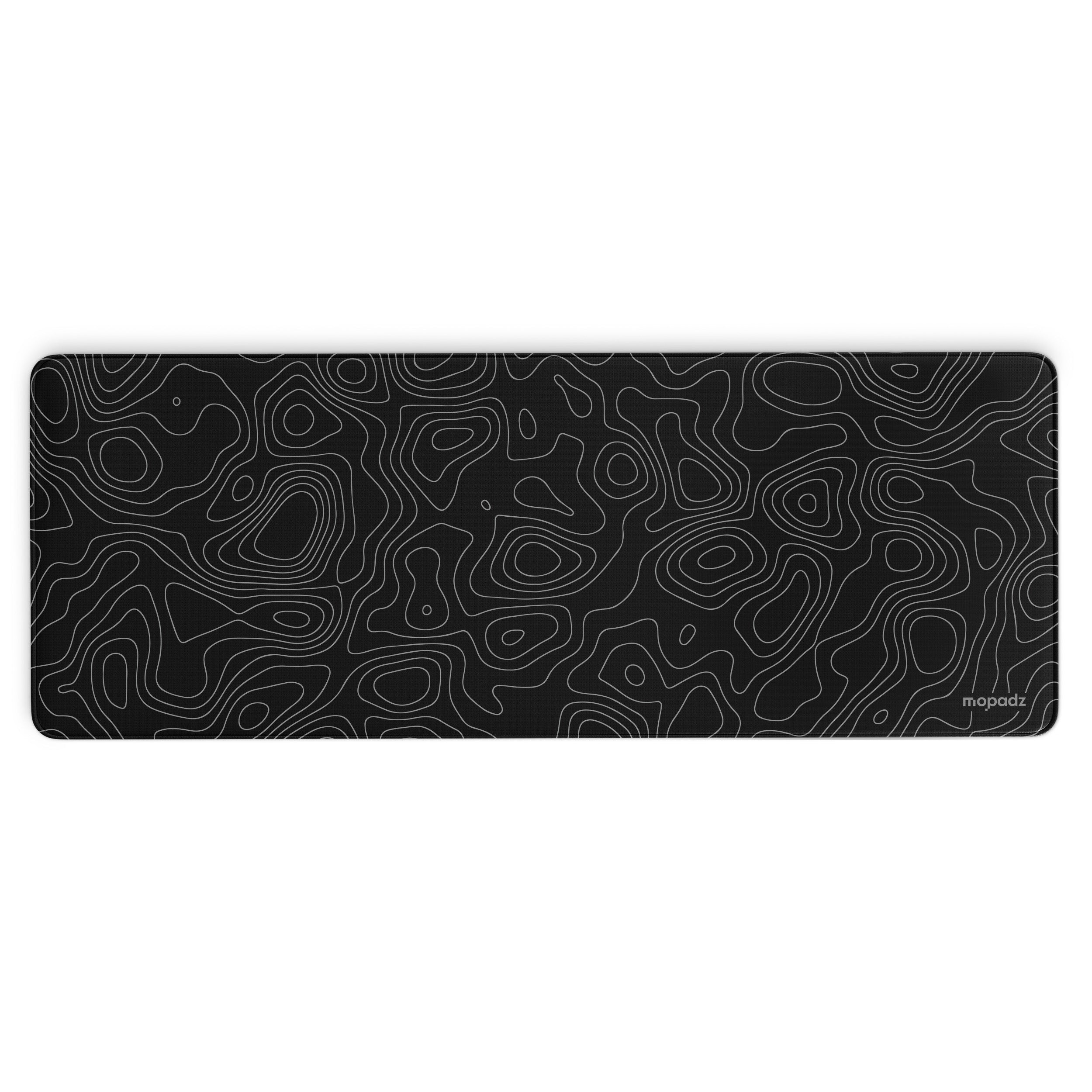Topographical Map Pattern Desk Mat, Desk Pad, Mouse Pad
