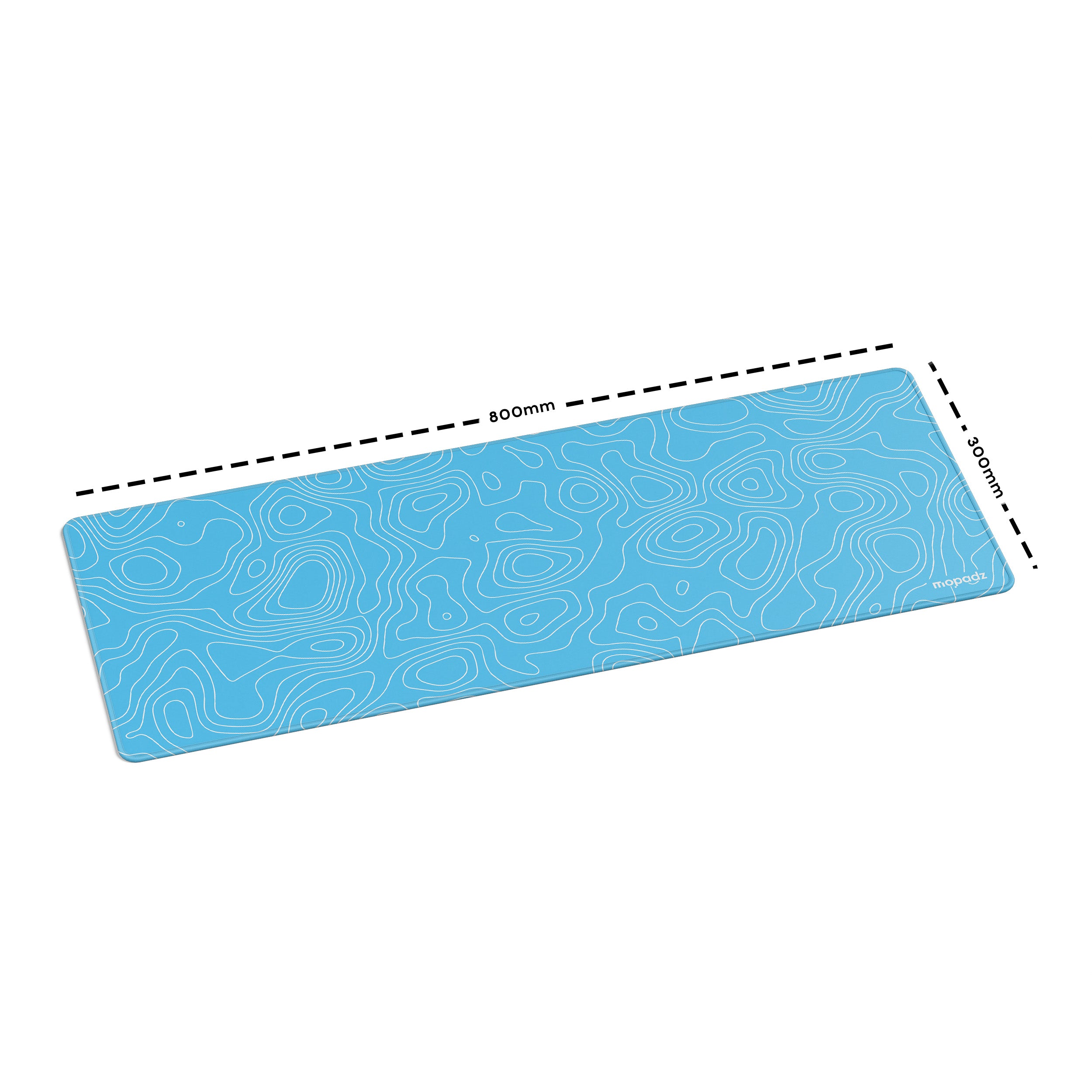 Topographical Map Pattern Desk Mat, Desk Pad, Mouse Pad