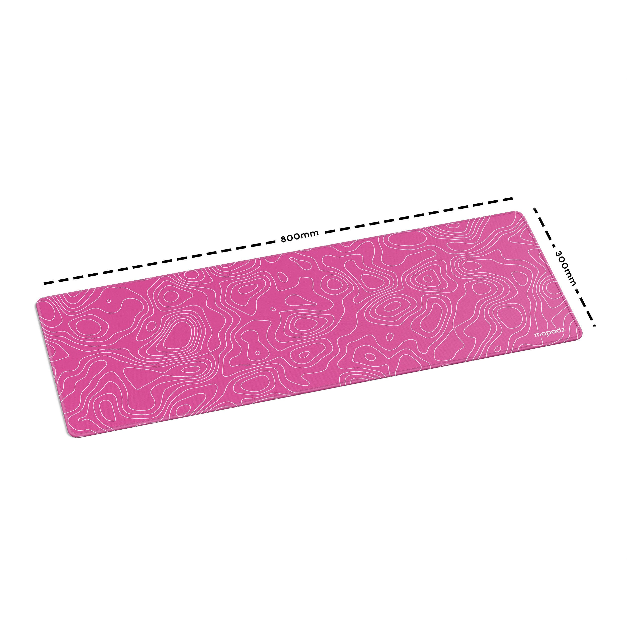 Topographical Map Pattern Desk Mat, Desk Pad, Mouse Pad