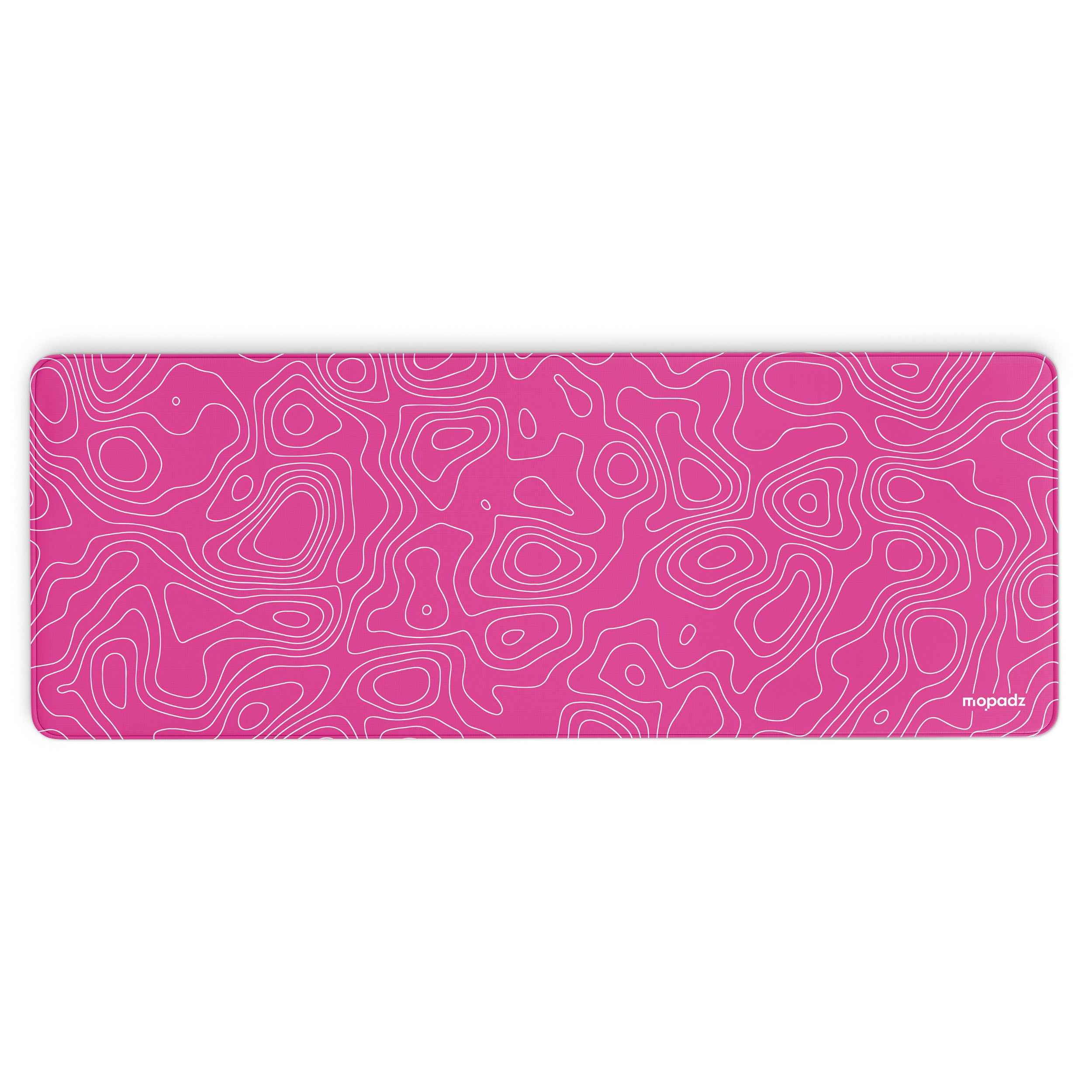 Topographical Map Pattern Desk Mat, Desk Pad, Mouse Pad